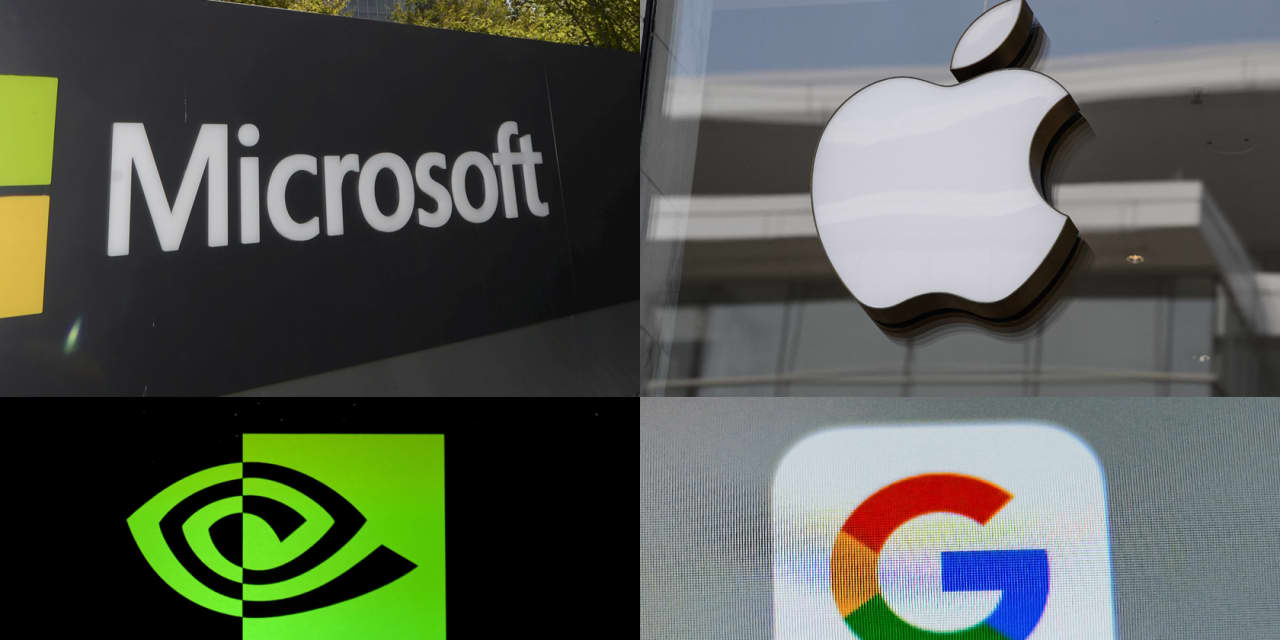 Apple Microsoft Google Amazon FAANG stocks