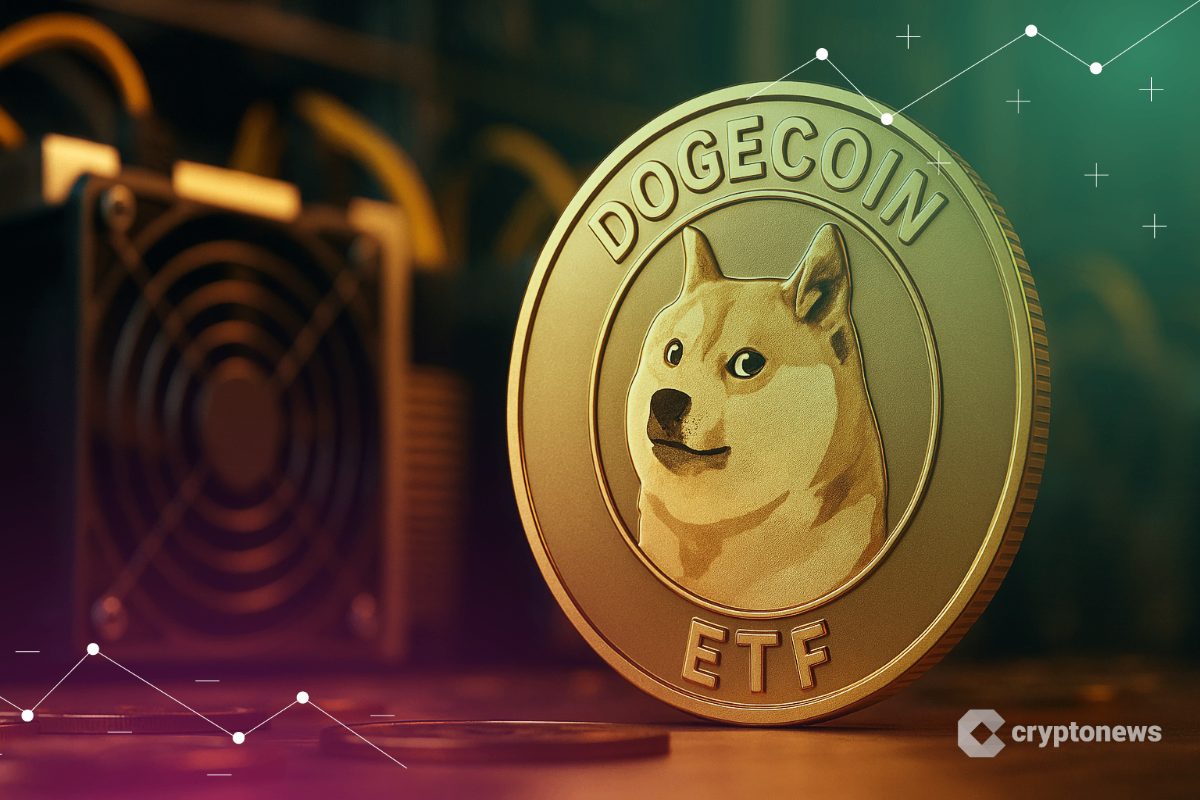 Dogecoin (DOGE) logo and ETF news