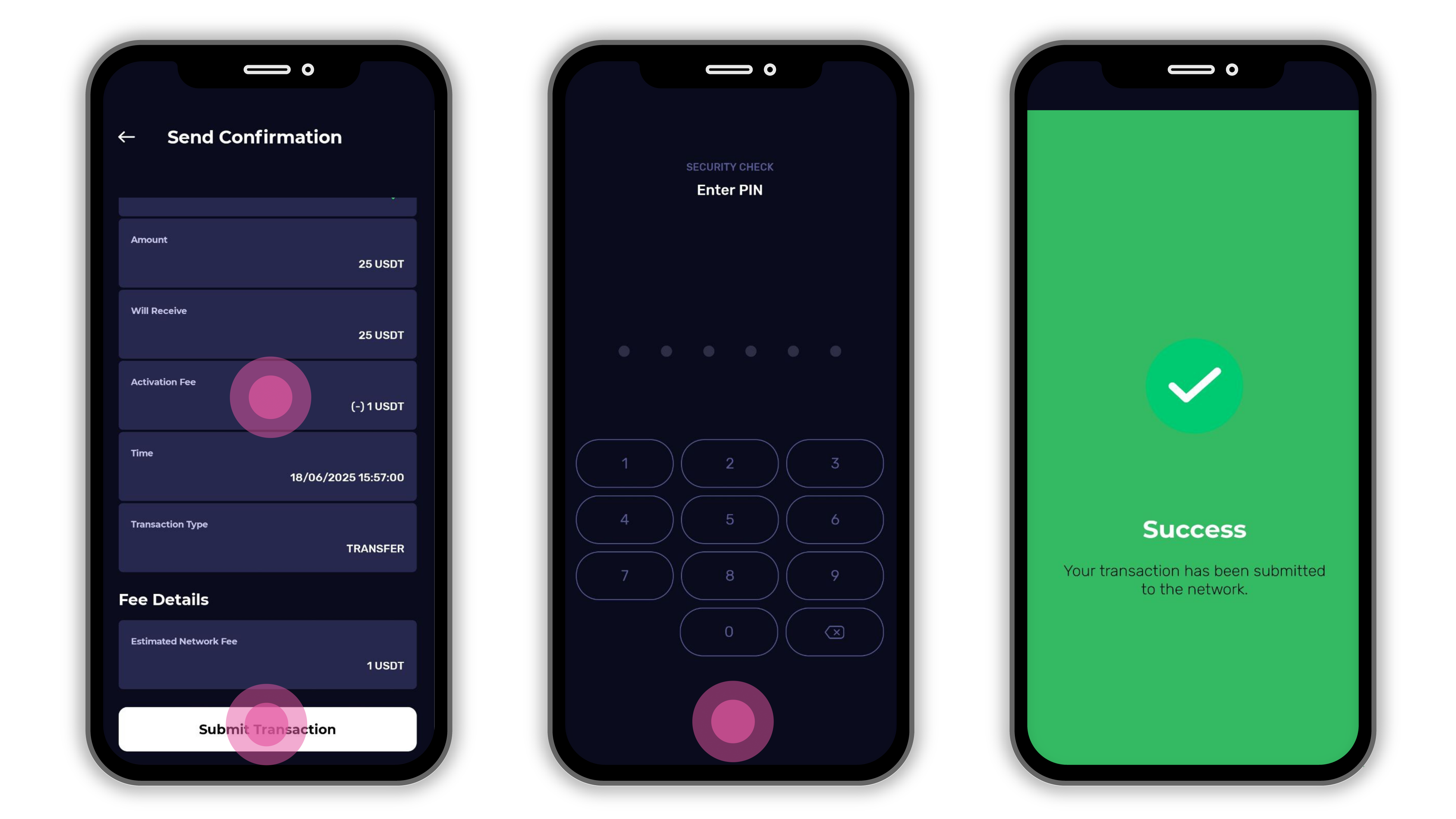 Stable USDT gas-free transfer interface