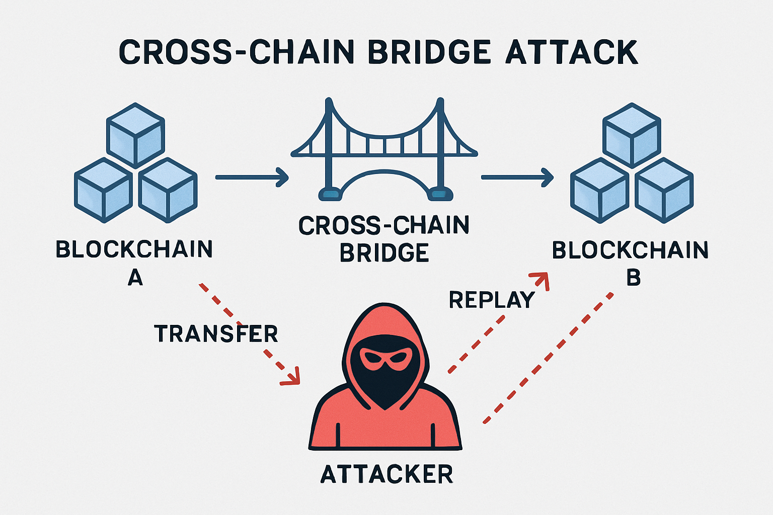 cross-chain bridge replay attack illustration