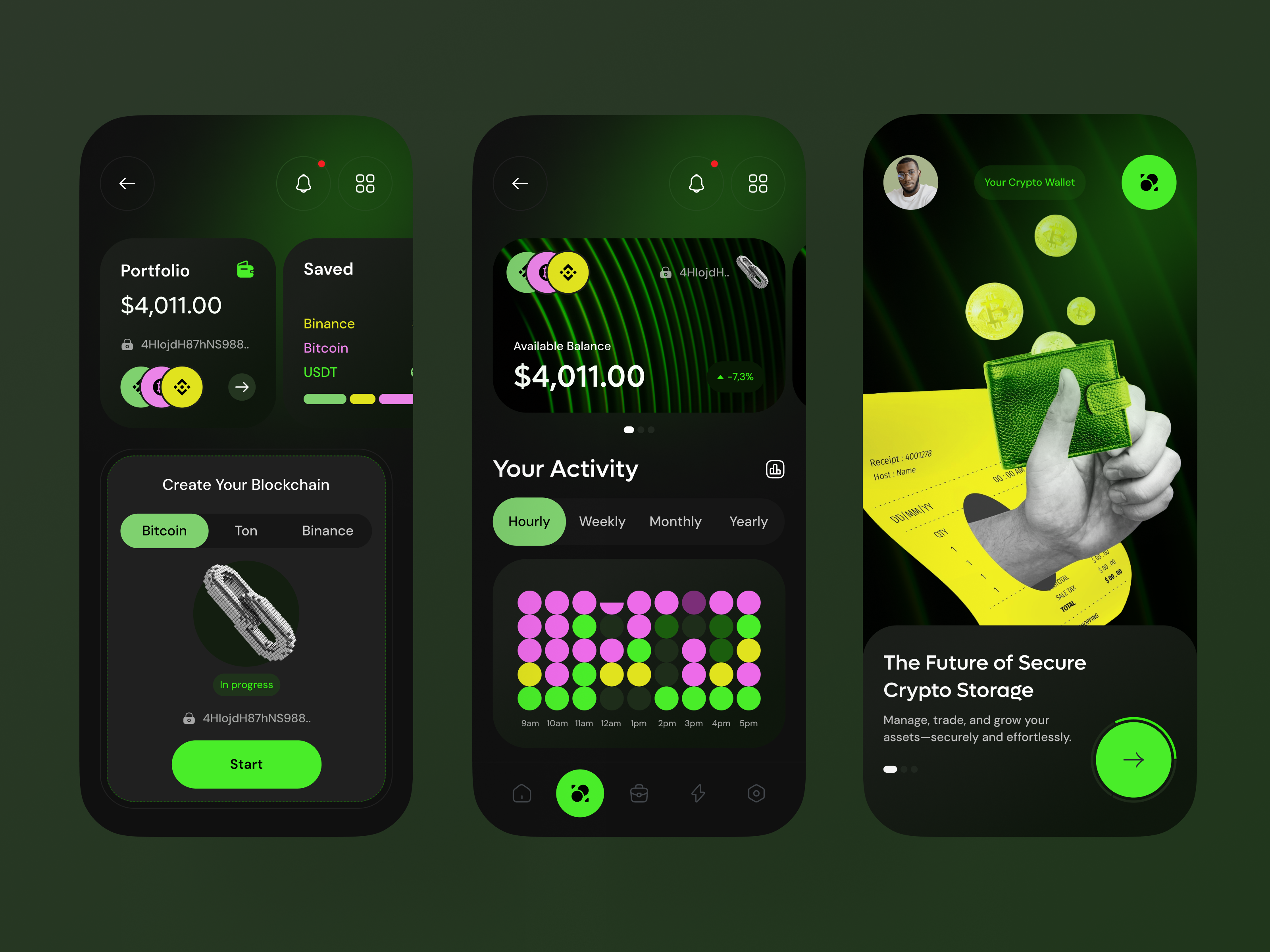 crypto to crypto trading app interface