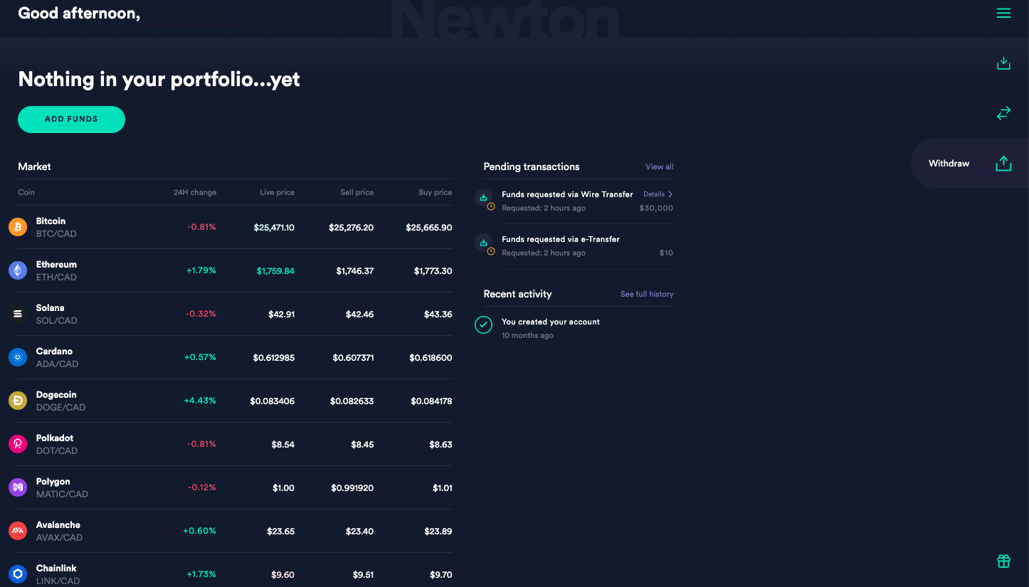 crypto withdrawal to external wallet