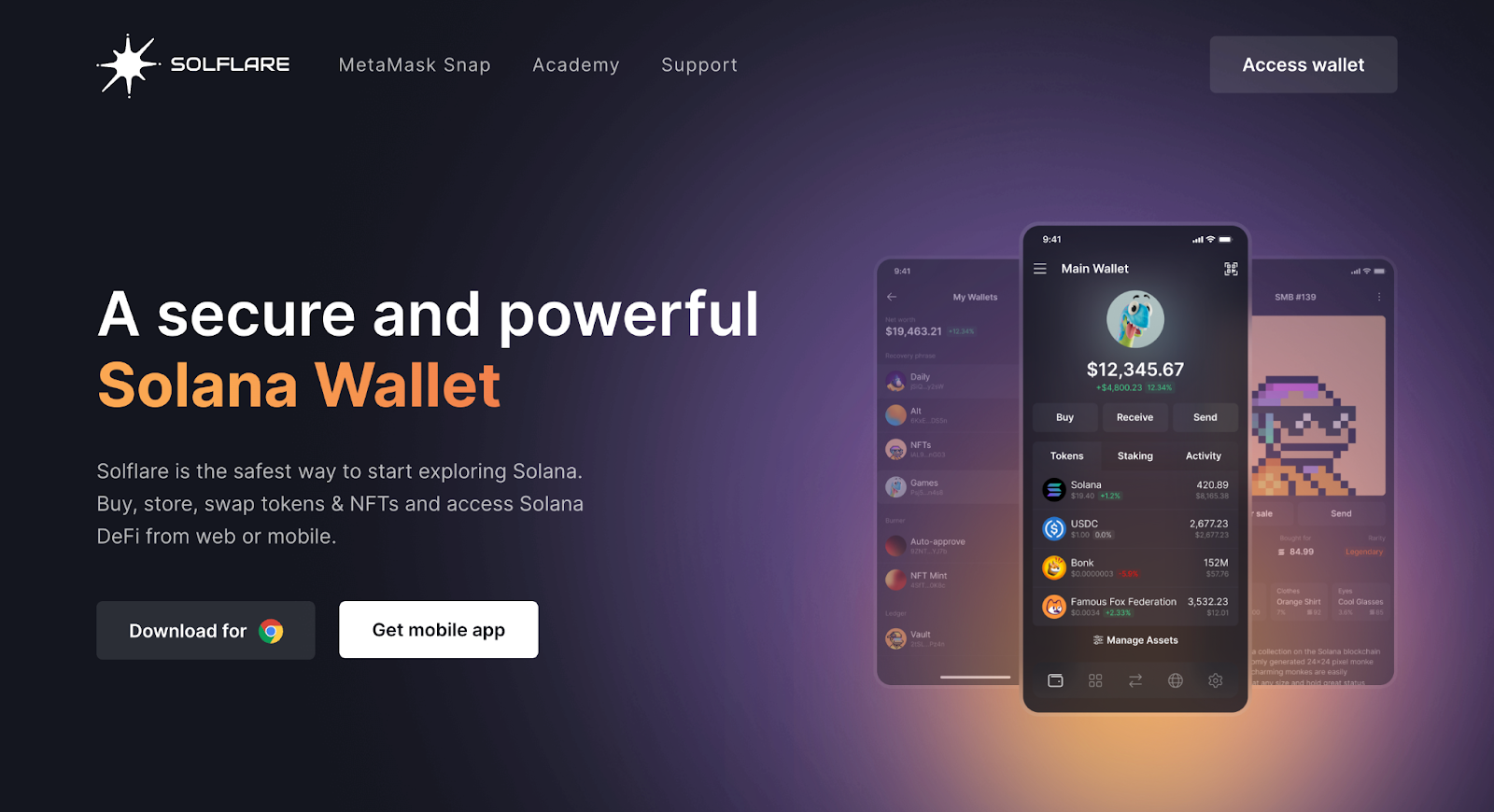 Solflare Wallet mobile app Solana