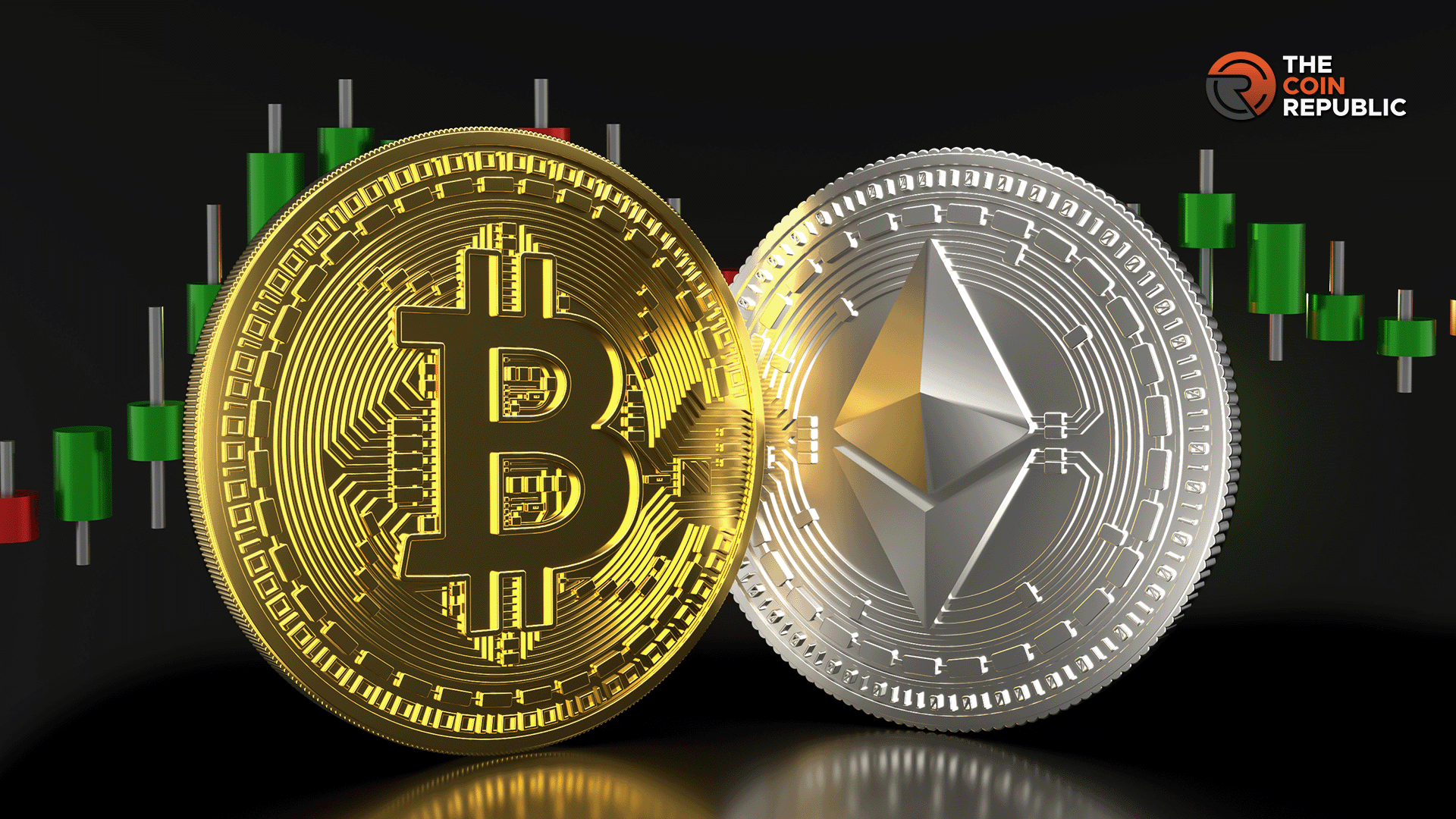 Bitcoin and Ethereum logos