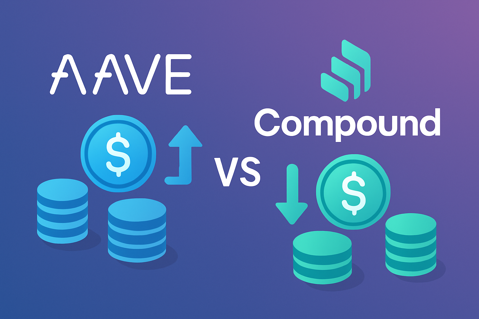 Aave and Compound DeFi lending platforms