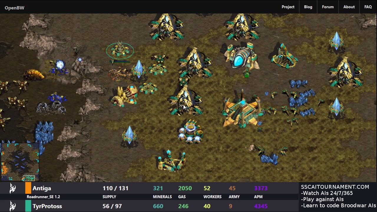SSCAIT StarCraft AI battle