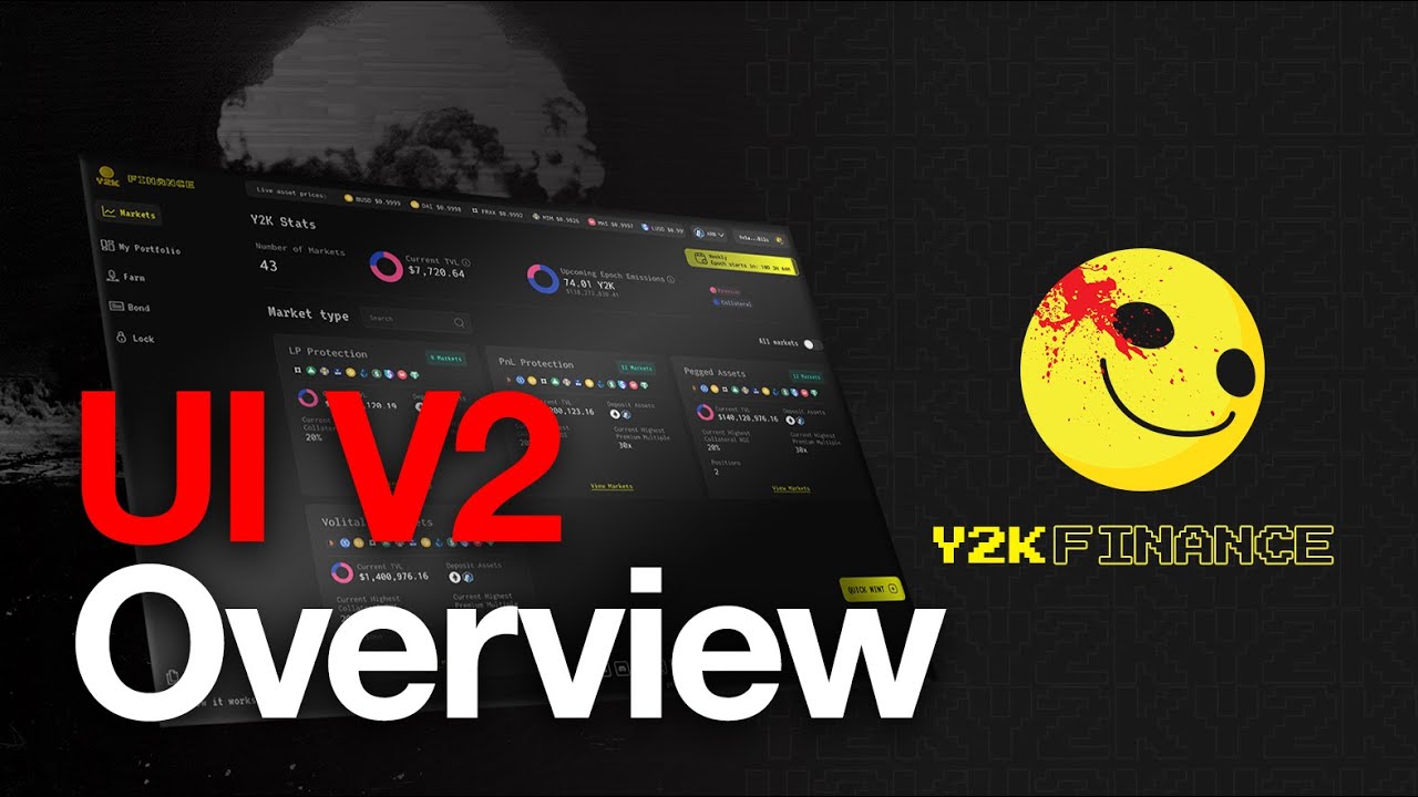 Y2K Finance depeg protection vault interface screenshot