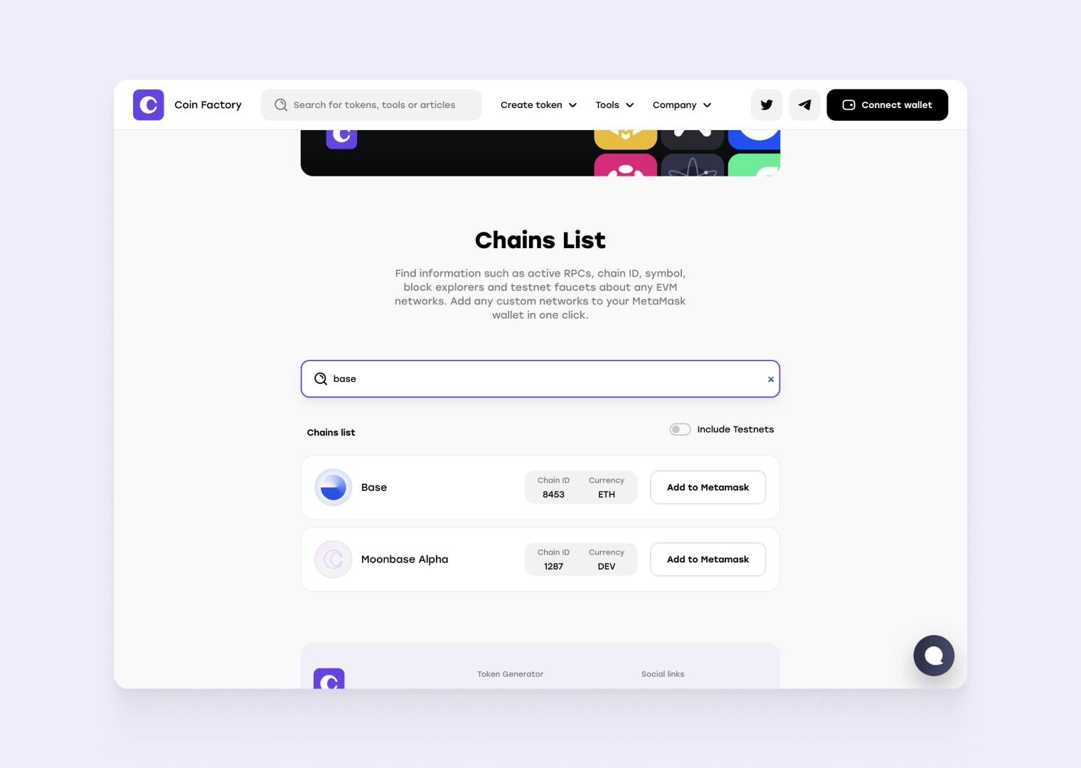add Base network to MetaMask