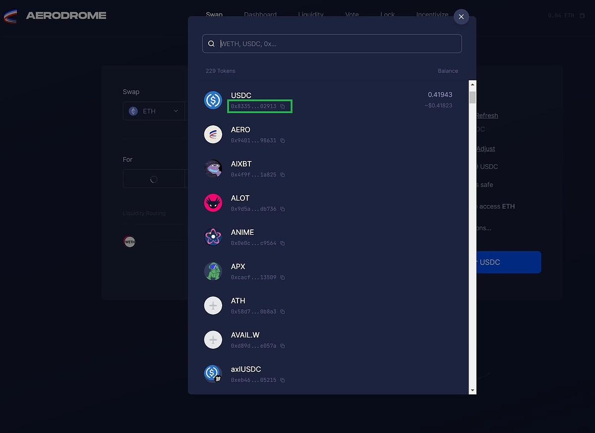 withdraw AVNT token to MetaMask Base
