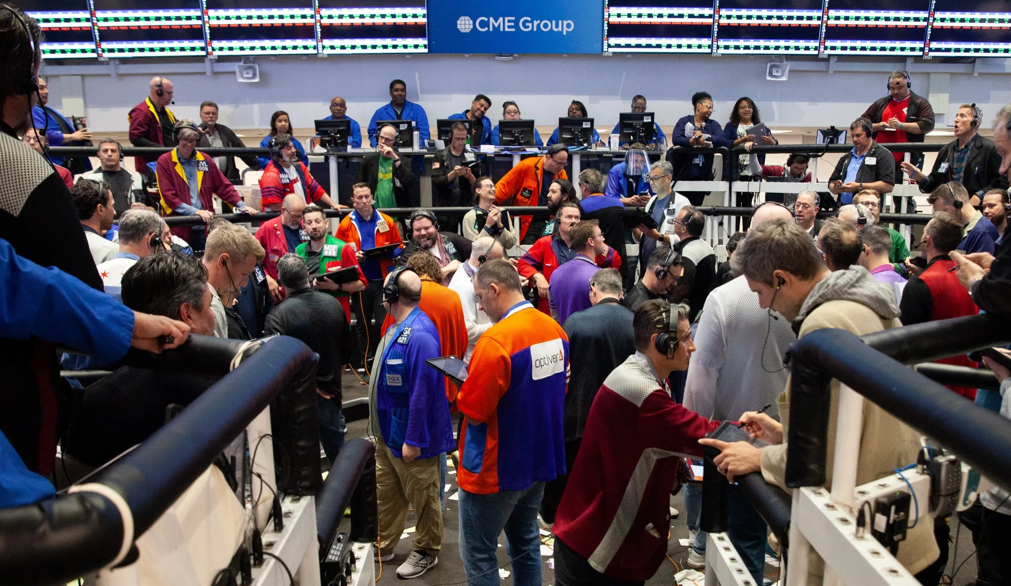CME Bitcoin Futures trading floor