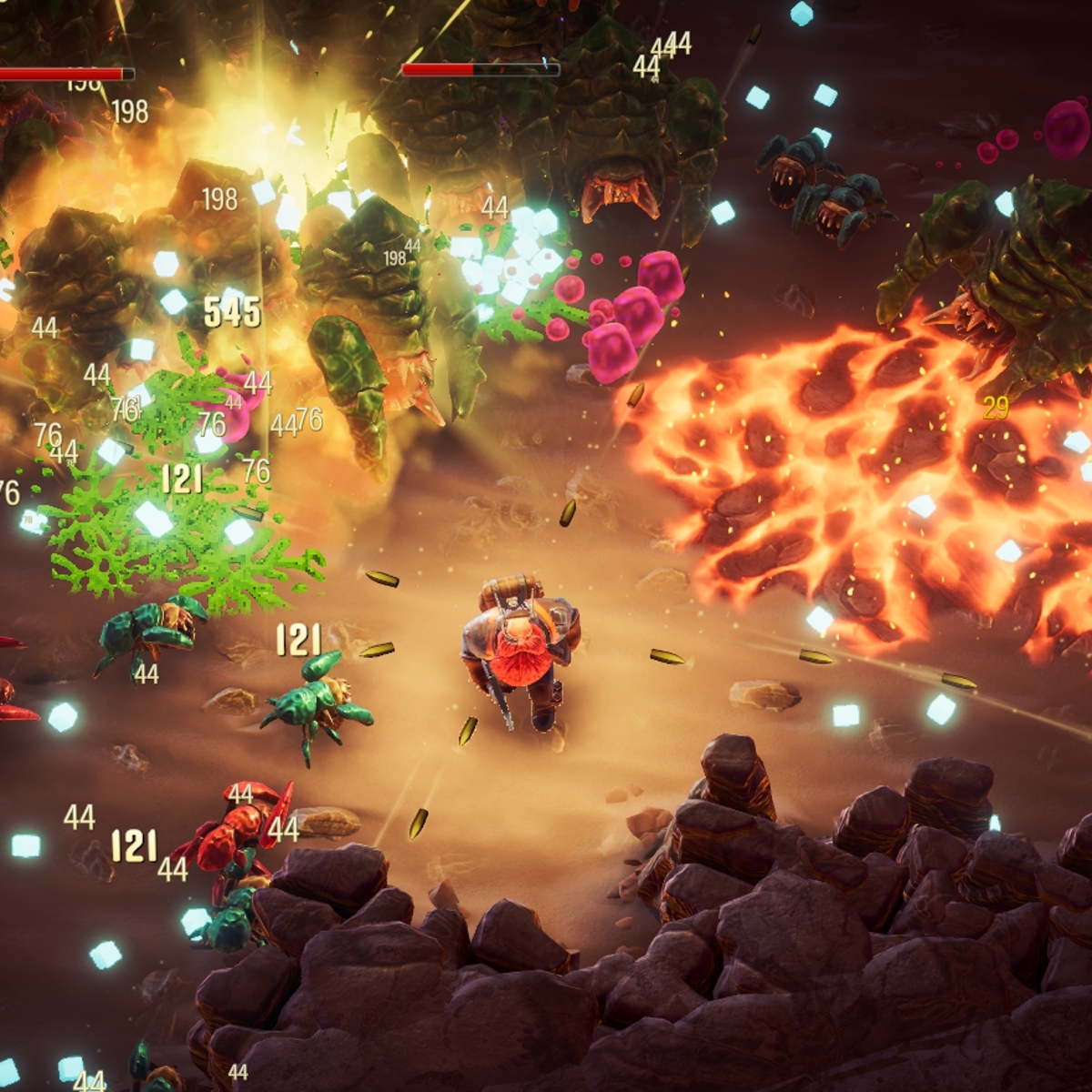 Deep Rock Galactic Survivor auto shooter gameplay