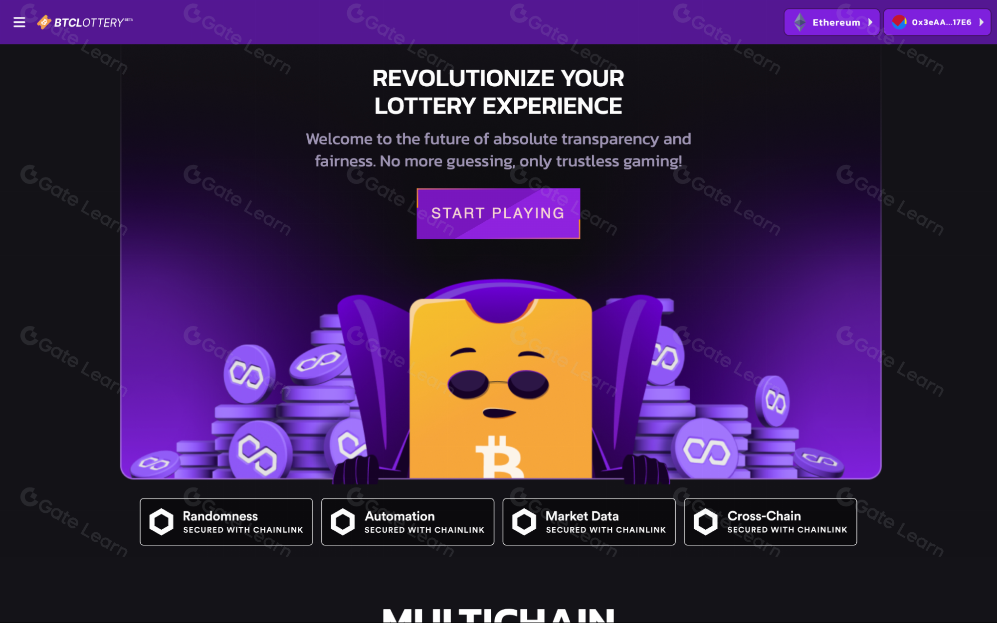 raffle tickets DeFi staking