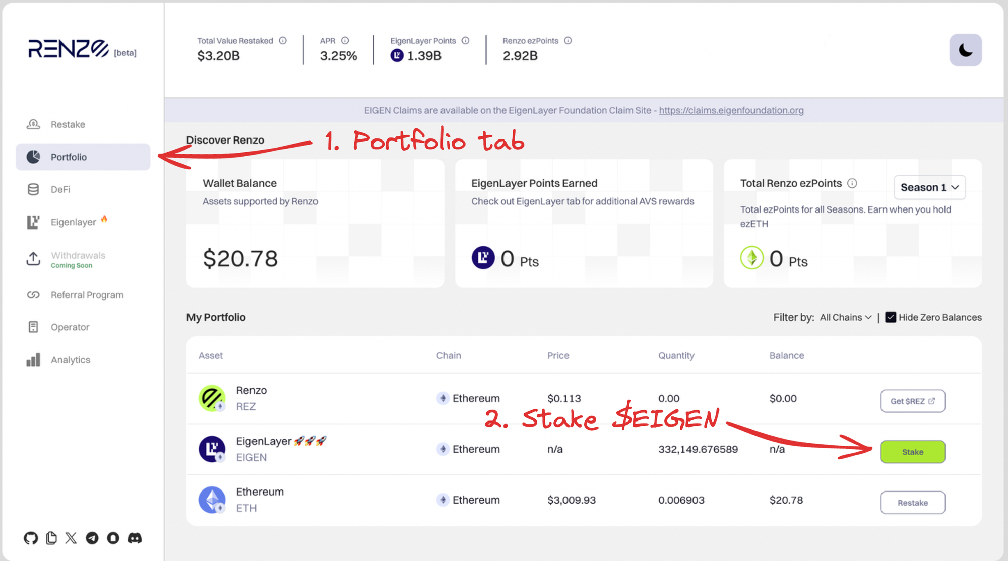 2026 AVS Uptime Leaderboard graphic showcasing top operators like Consensys Prime, Blockdaemon Ultra, InfStones Titan with hardware specs and 99.99% uptime scores for EigenLayer rewards