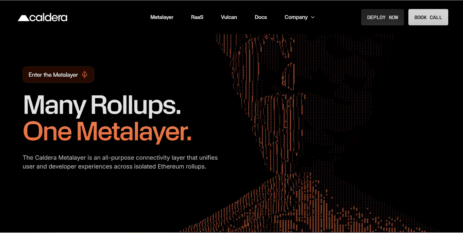 Caldera rollup infrastructure integration