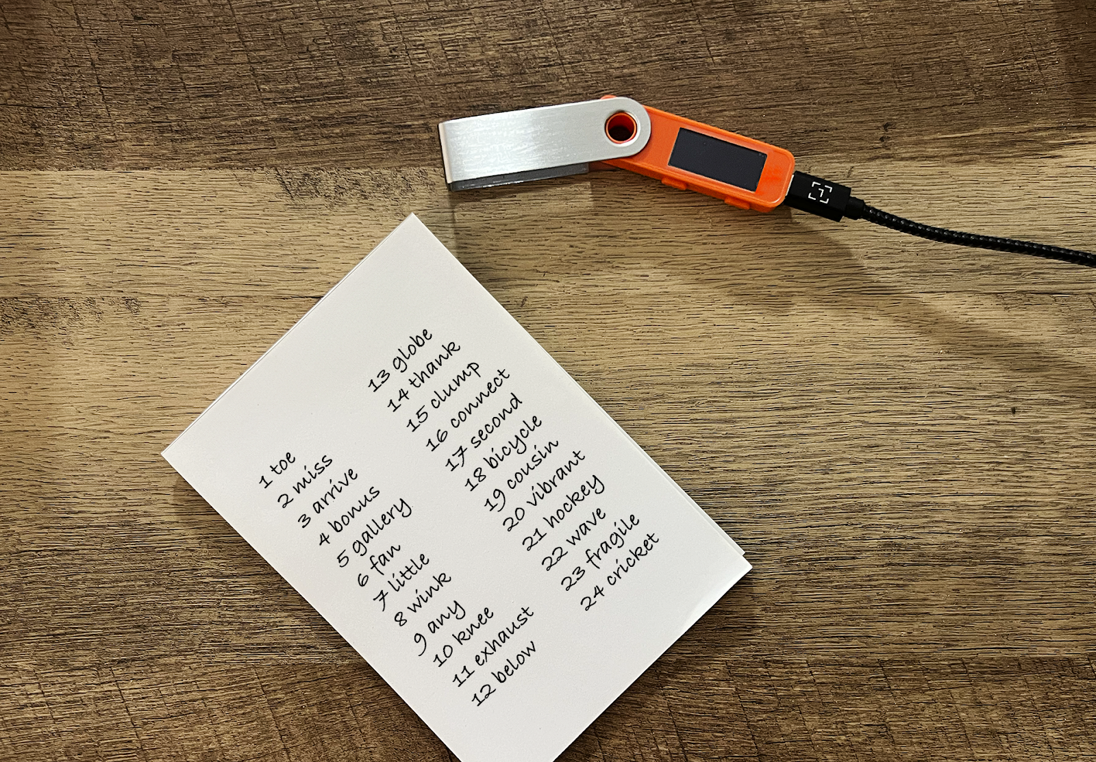 secure enclave hardware wallet biometric