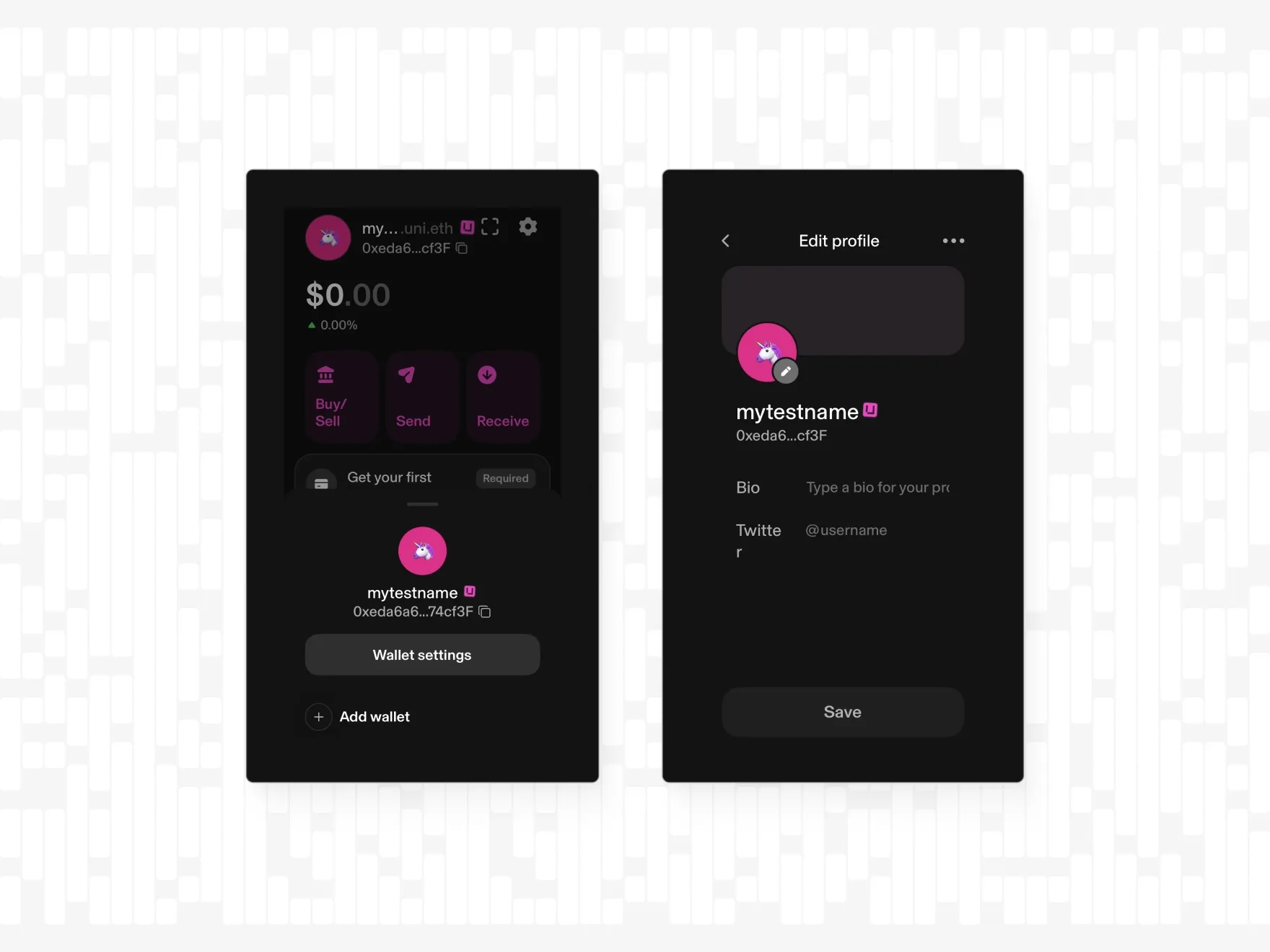 Uniswap ENS DAO governance NFT badges