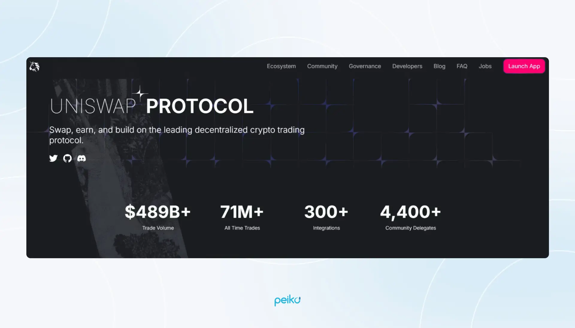 Uniswap decentralized exchange interface 2025