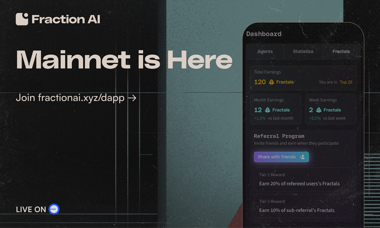 Fraction AI testnet AI agent training
