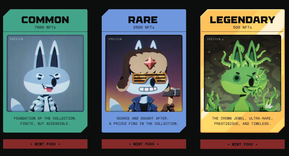 FractionAI FOXX NFT FAPs rewards