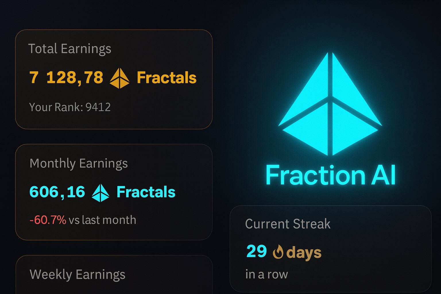 FractionAI FOXX NFT Fractals earning