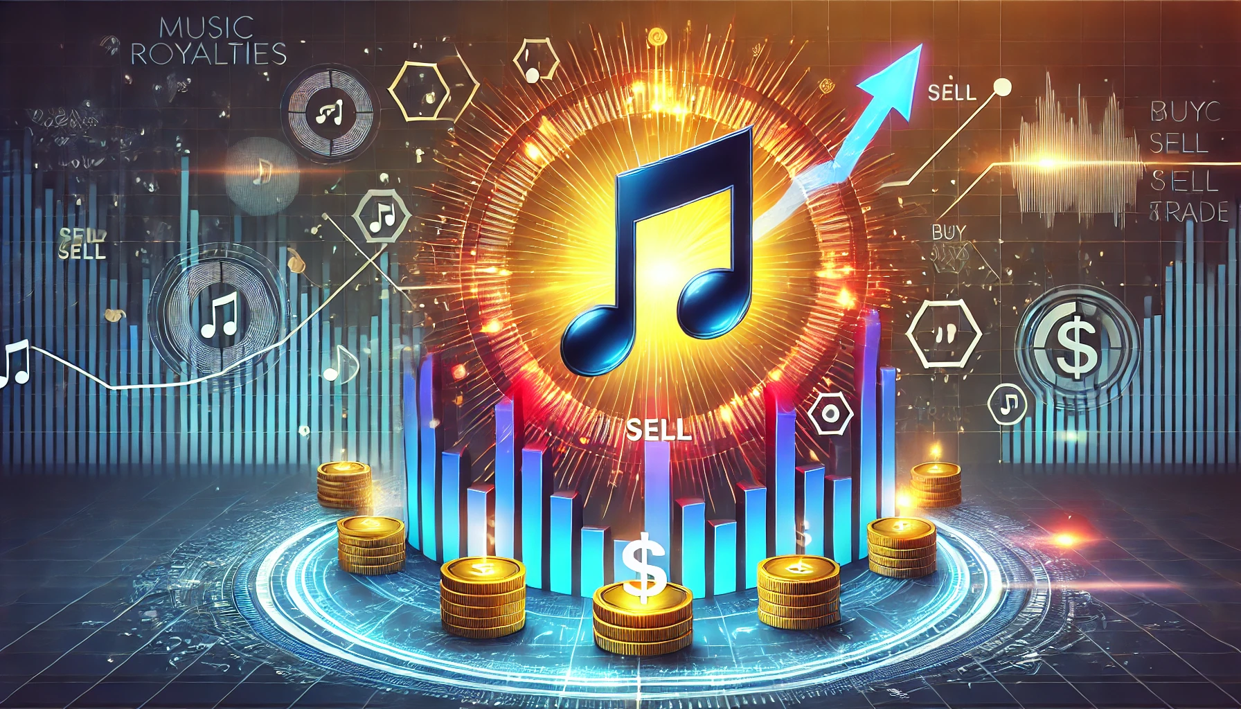 Selling music royalty tokens on a secondary marketplace