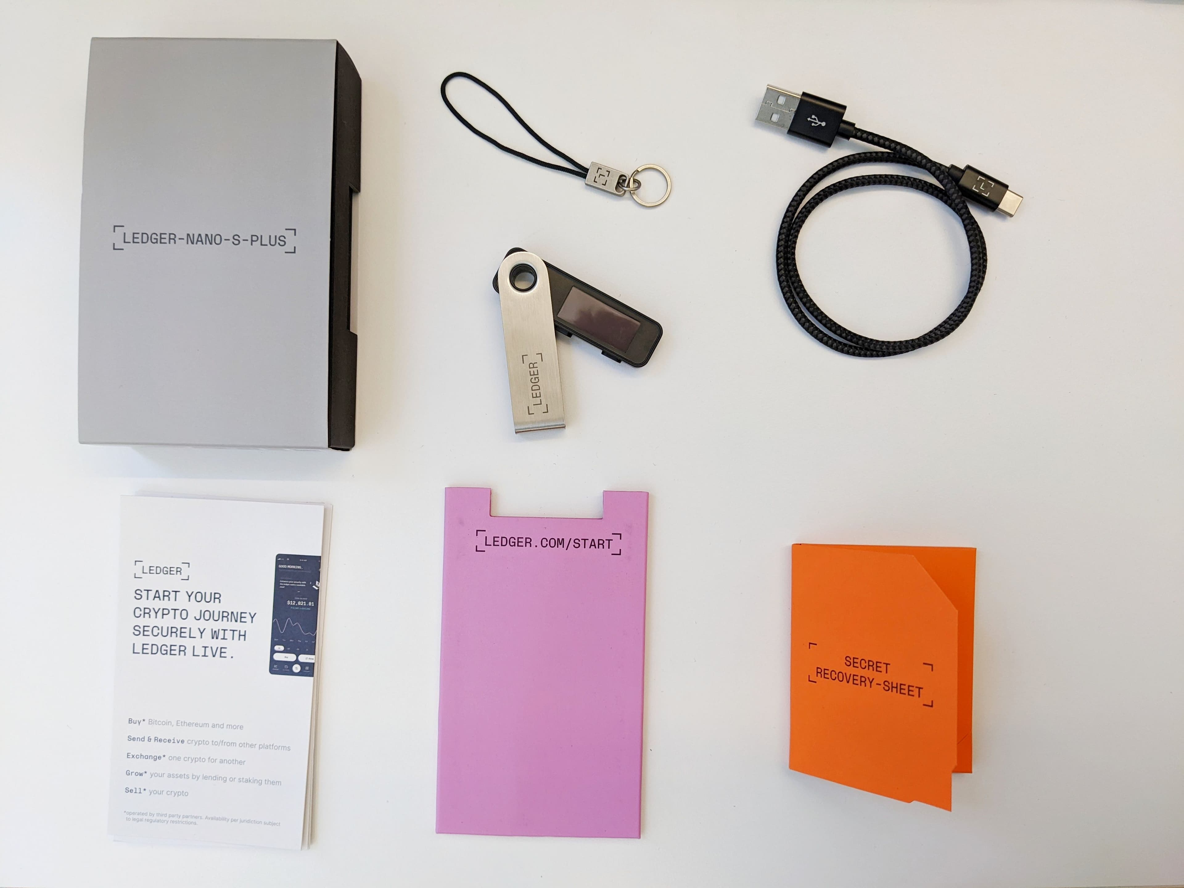 Ledger Nano Gen 5 unboxing accessories