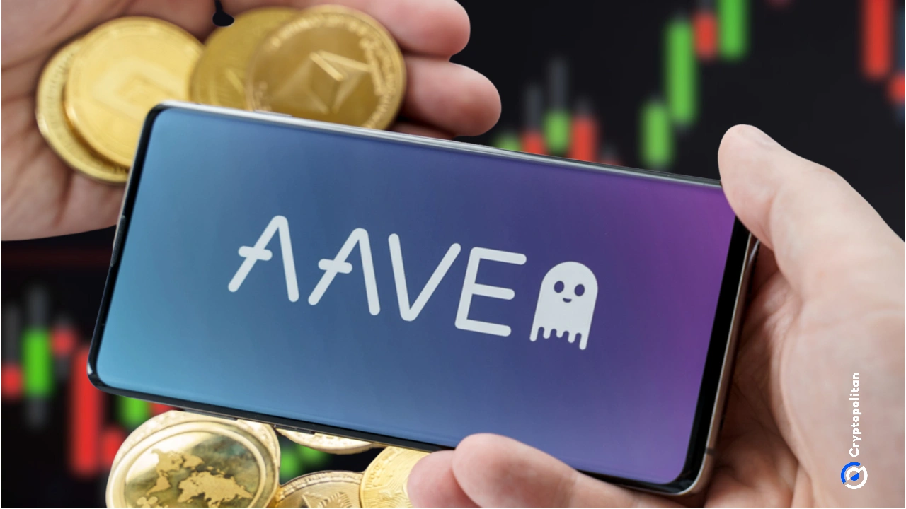 Aave lending platform tokenized gold collateral