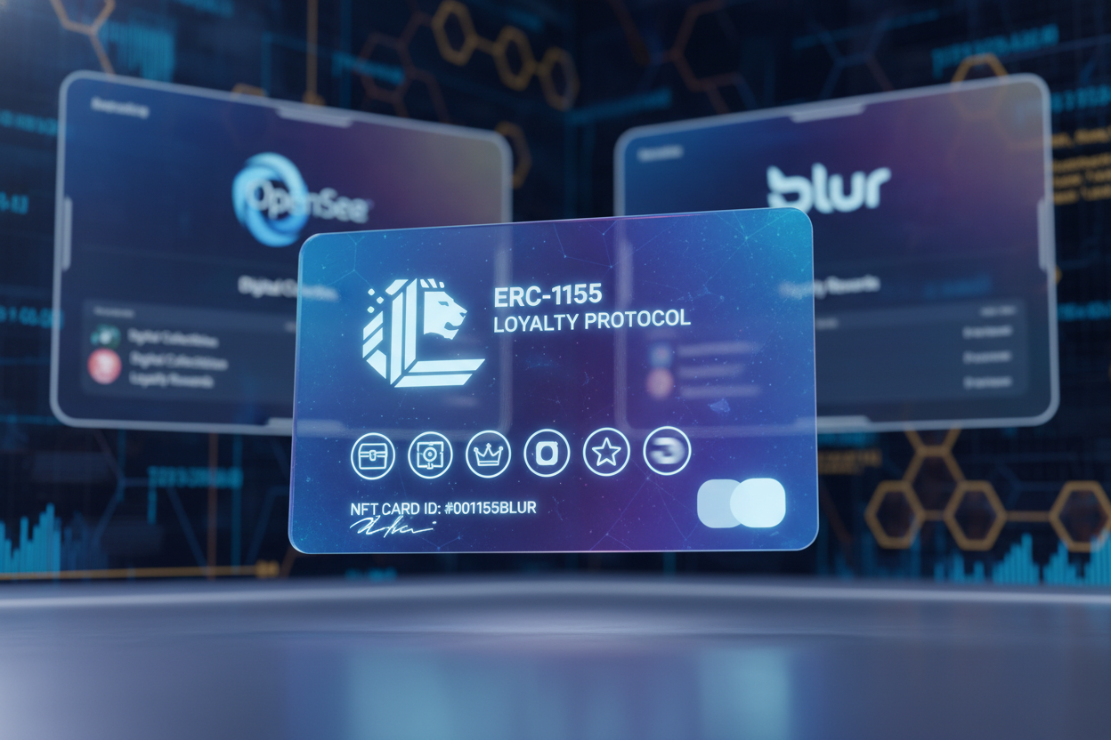 ERC-1155 NFT loyalty cards OpenSea Blur
