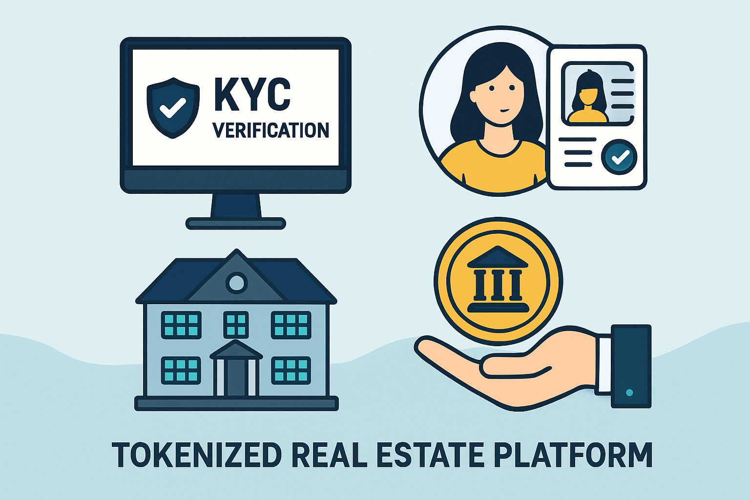 KYC verification process on tokenized real estate platform