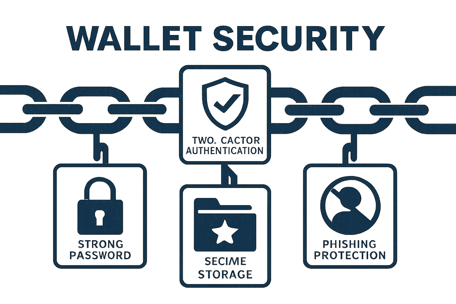 Chain abstracted wallet security features infographic