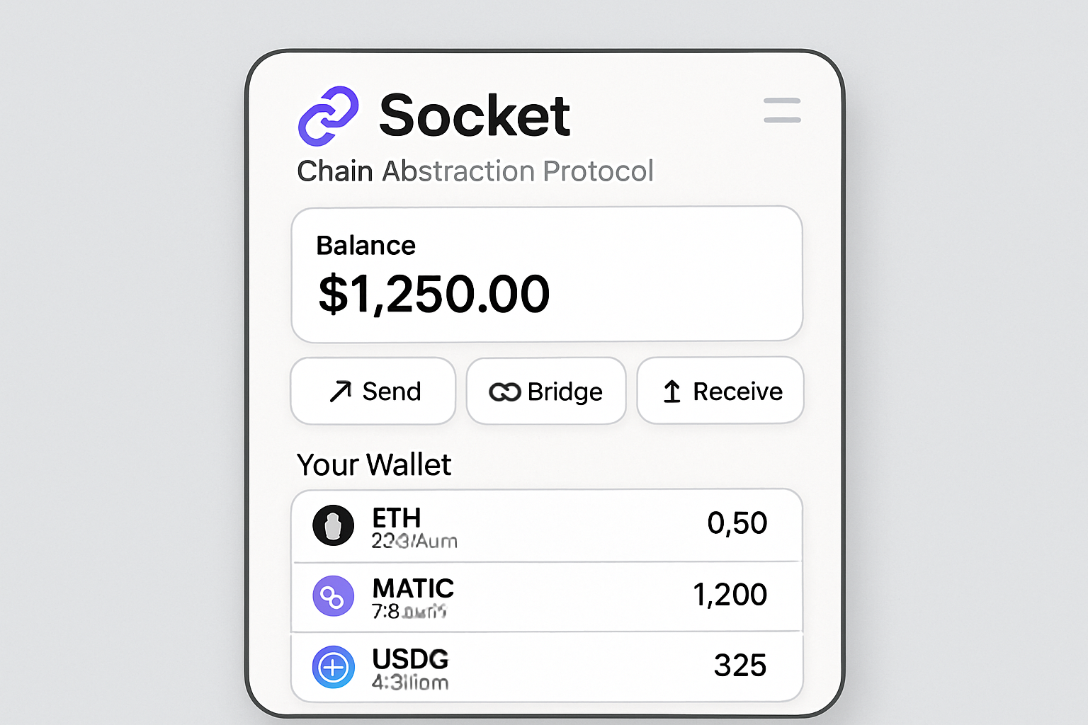 Socket Protocol chain abstraction wallet interface