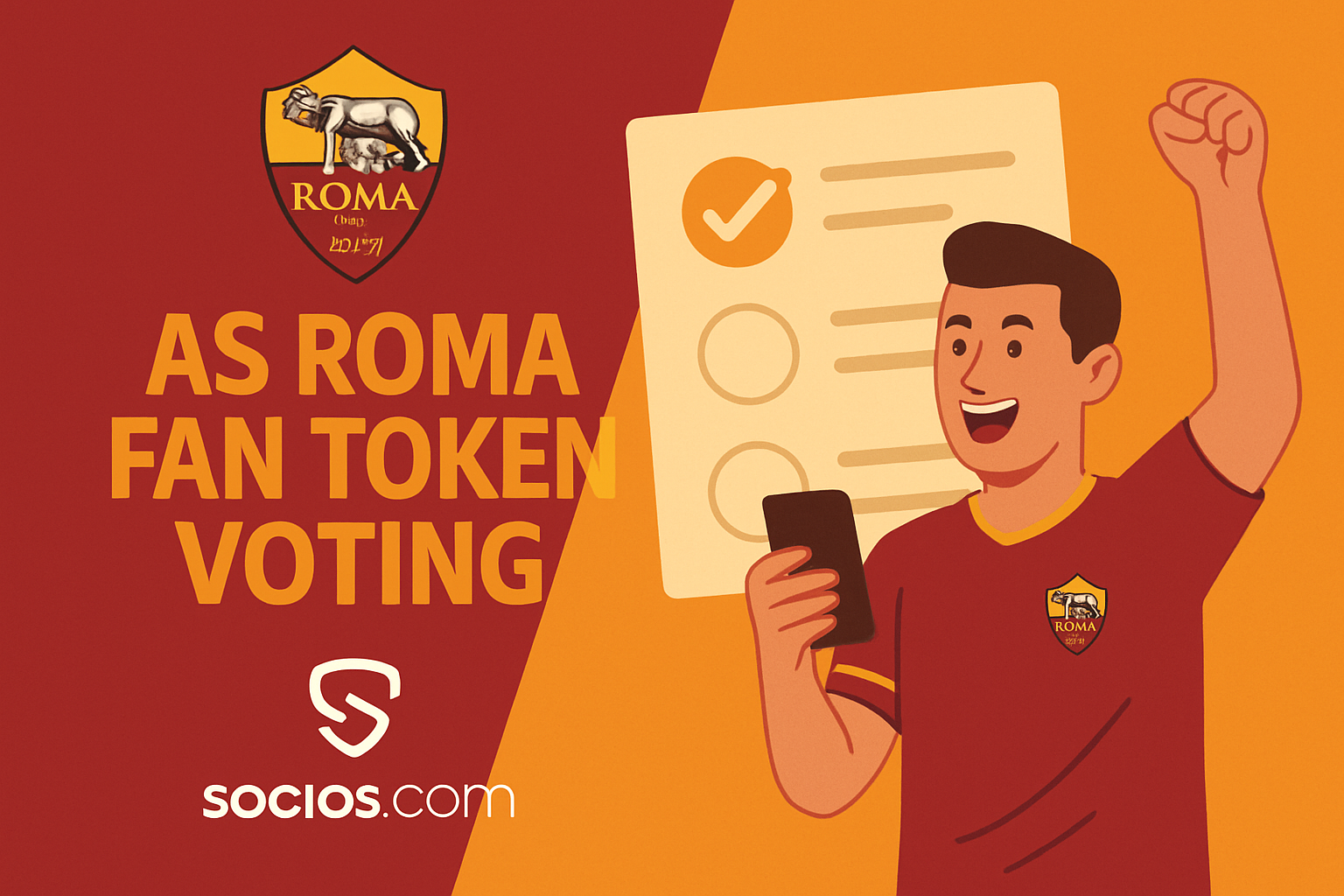 AS Roma fan token Socios.com football voting
