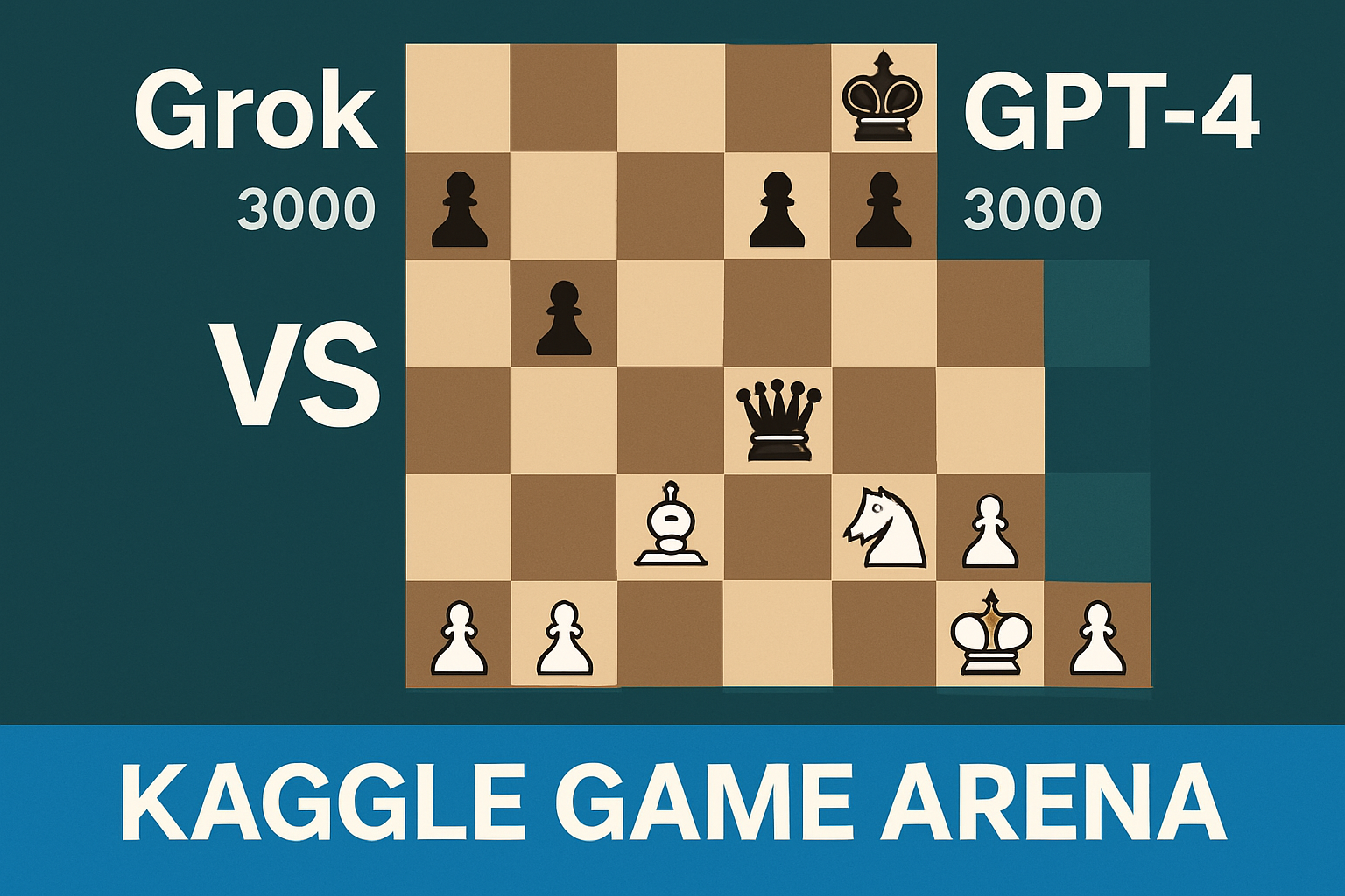 Grok 4 AI chess match Kaggle Game Arena