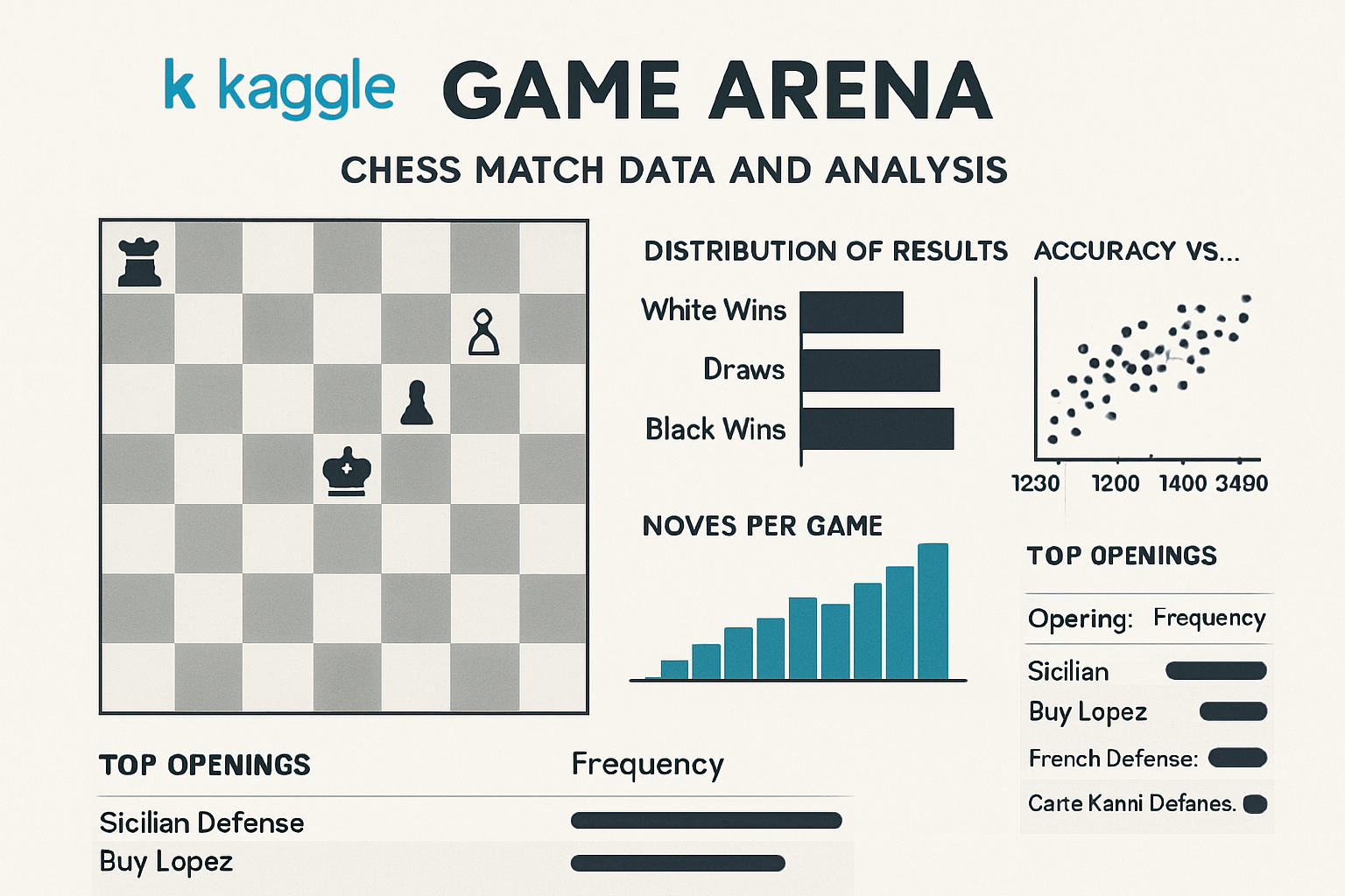 Kaggle Game Arena chess match data and analysis
