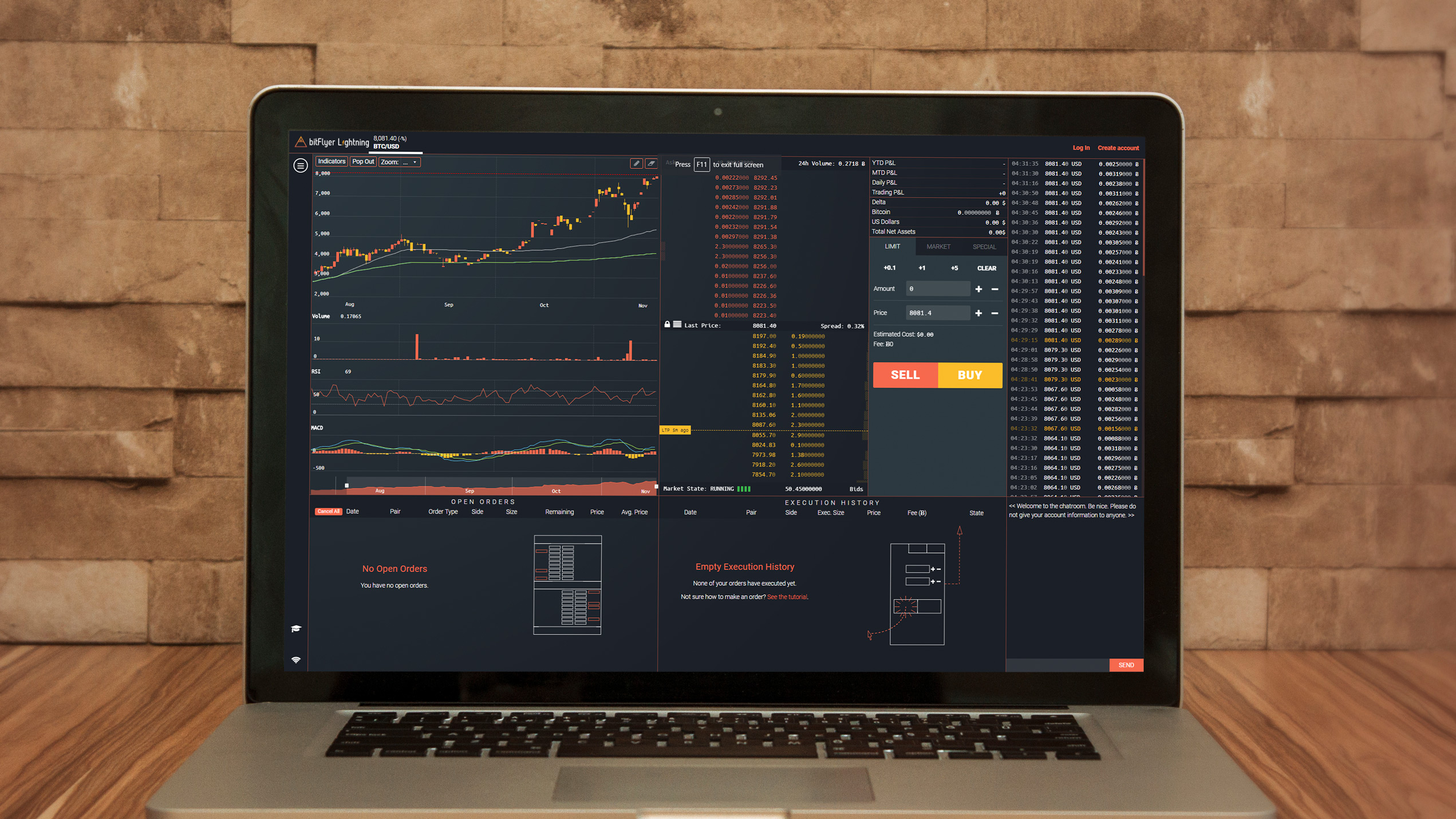 bitFlyer Japan exchange interface