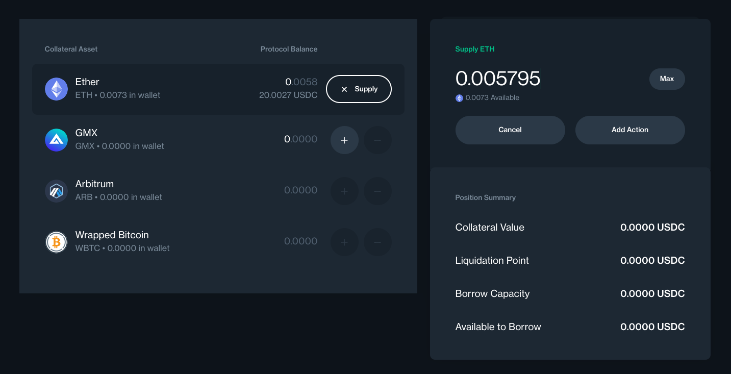 Aave Compound DeFi collateralization dashboard
