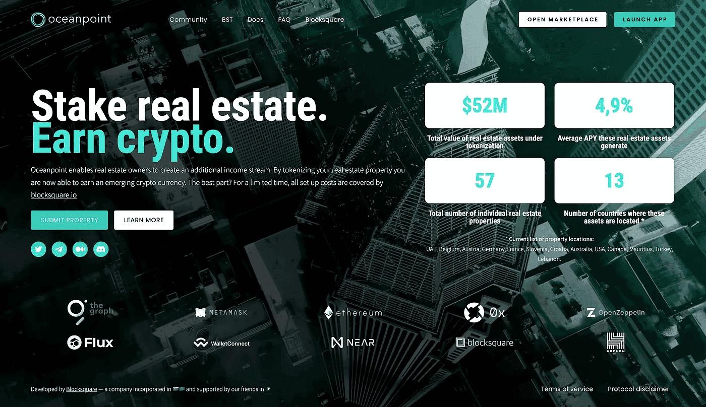 Blocksquare real estate tokenization platform logo
