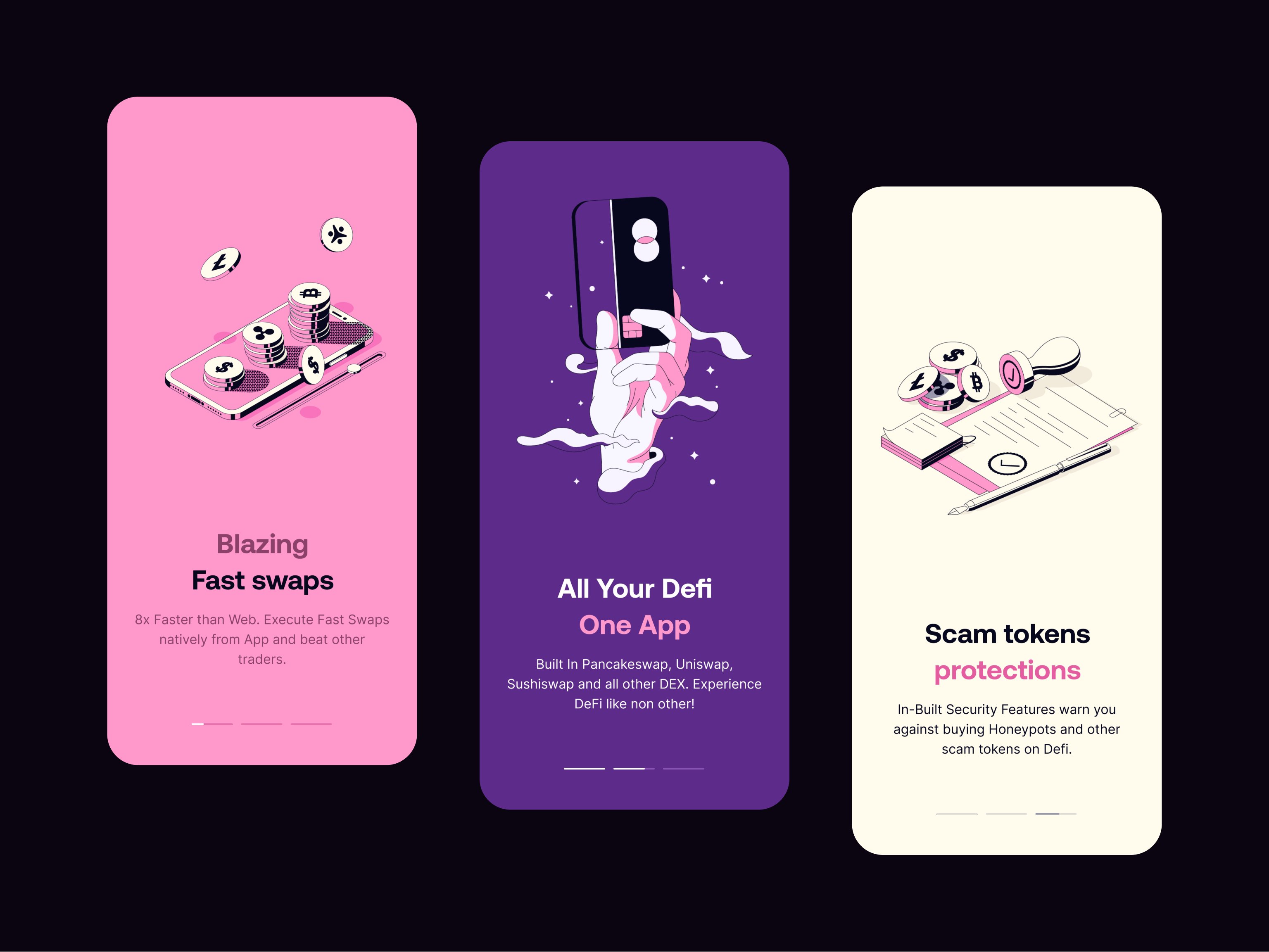 DeFi new user onboarding illustration