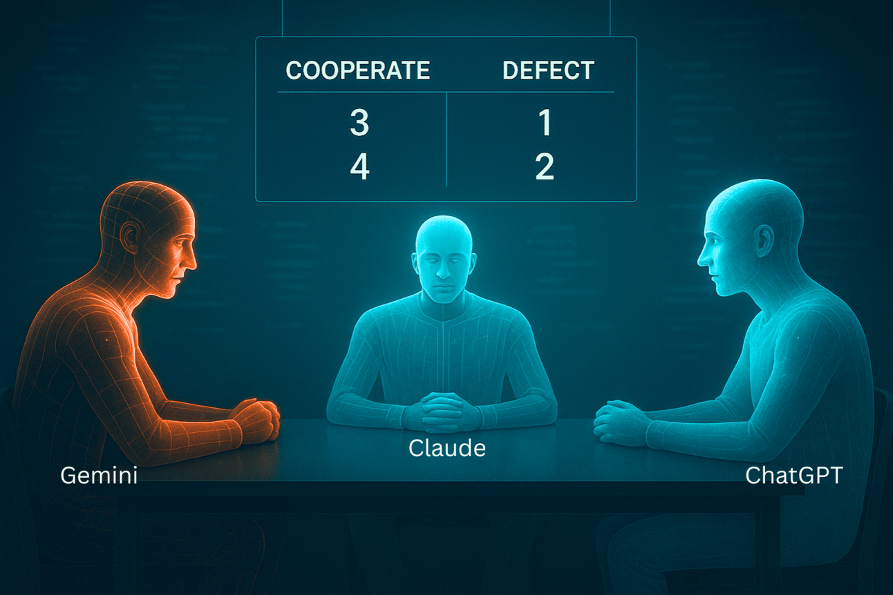 Three Player Iterated Prisoner's Dilemma AI cooperation