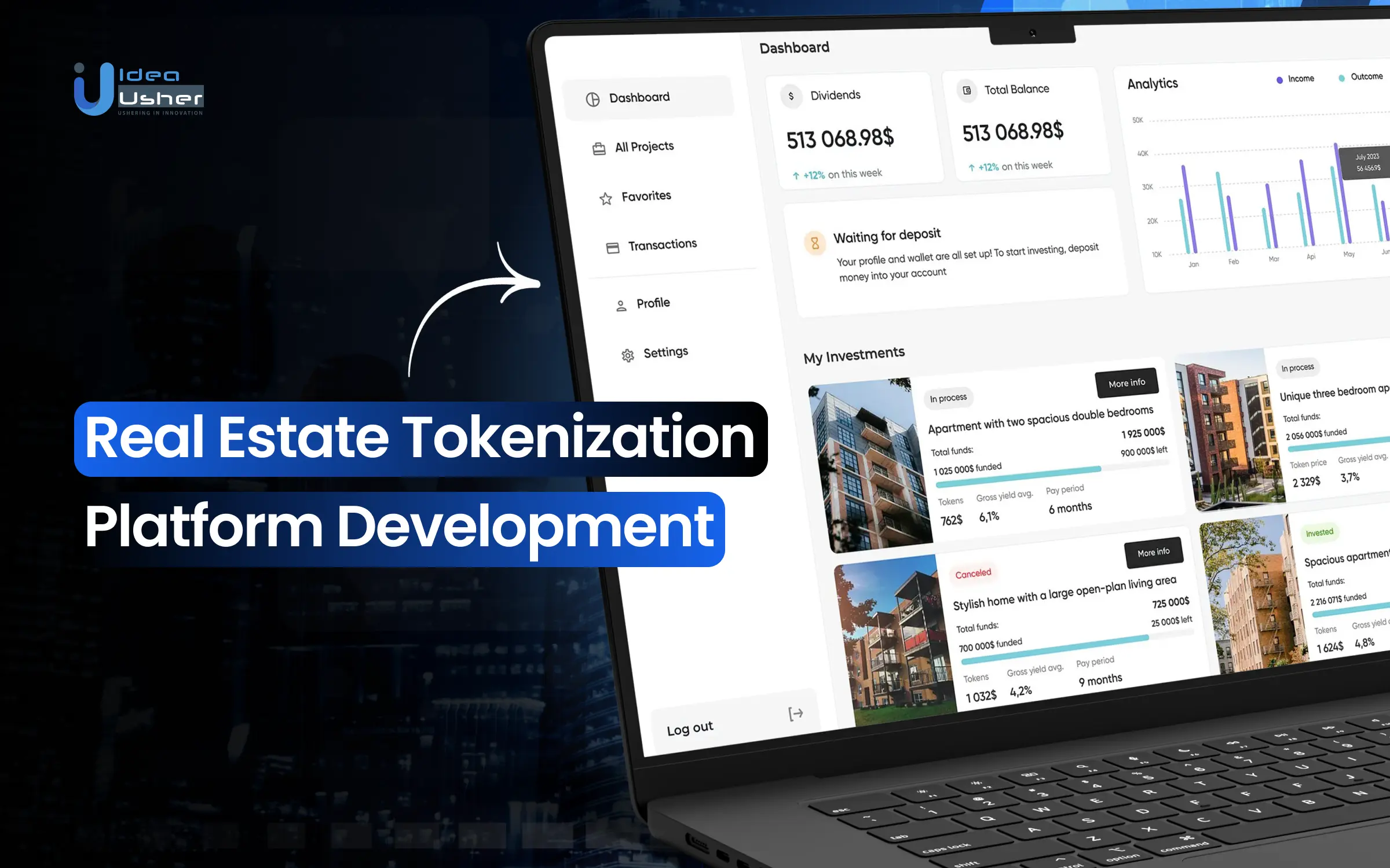 PropBlock real estate tokenization platform interface