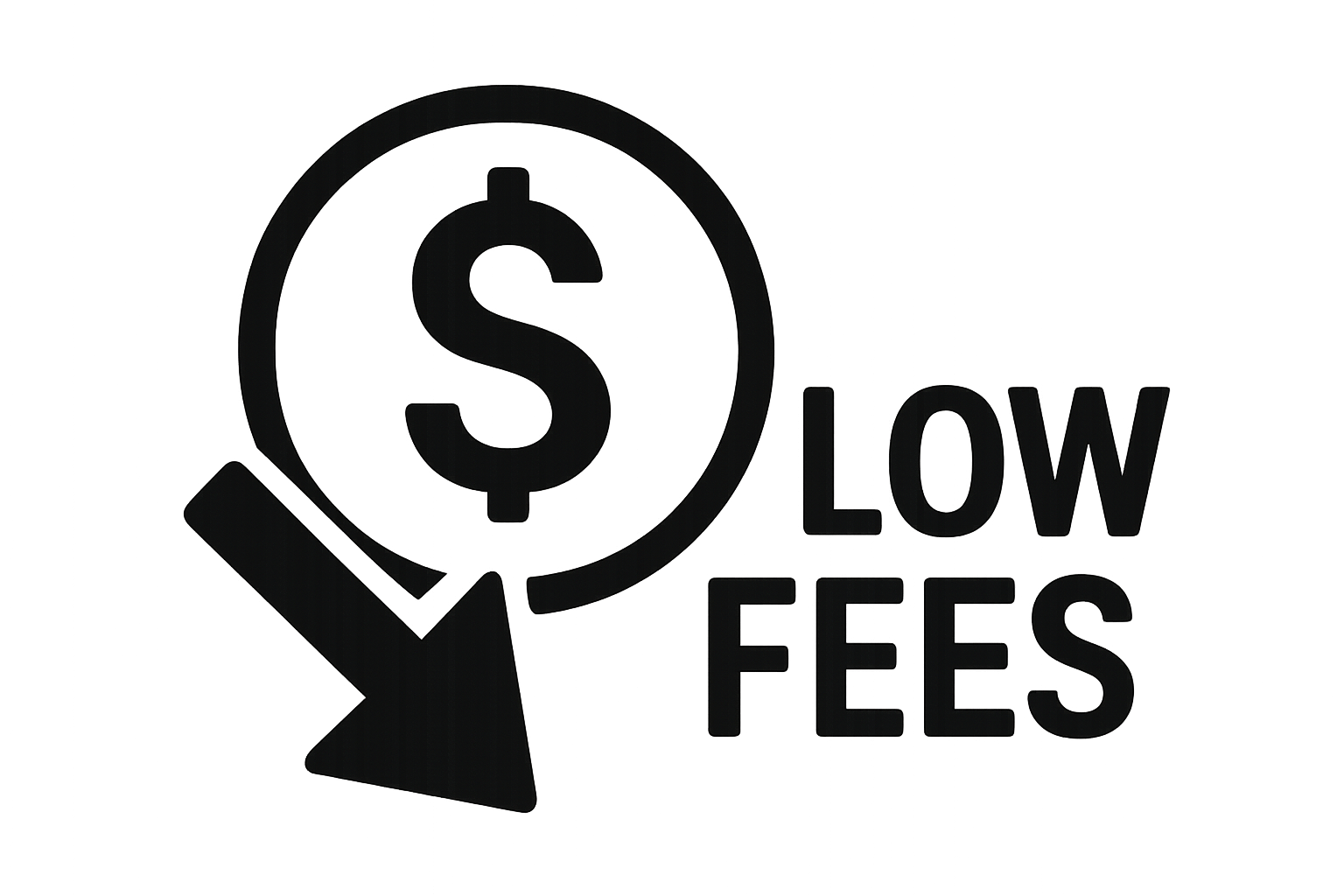 cost savings dollar icon low fees