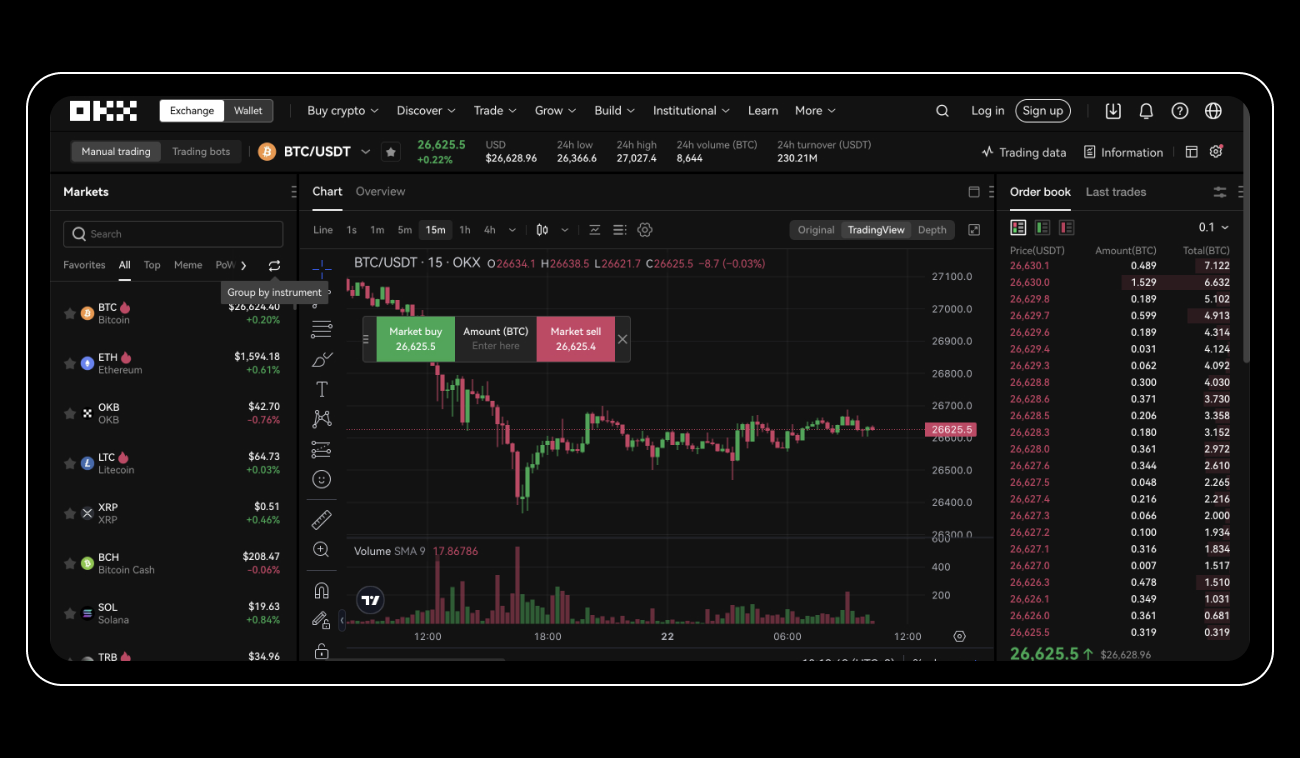 OKX stop recurring buy button