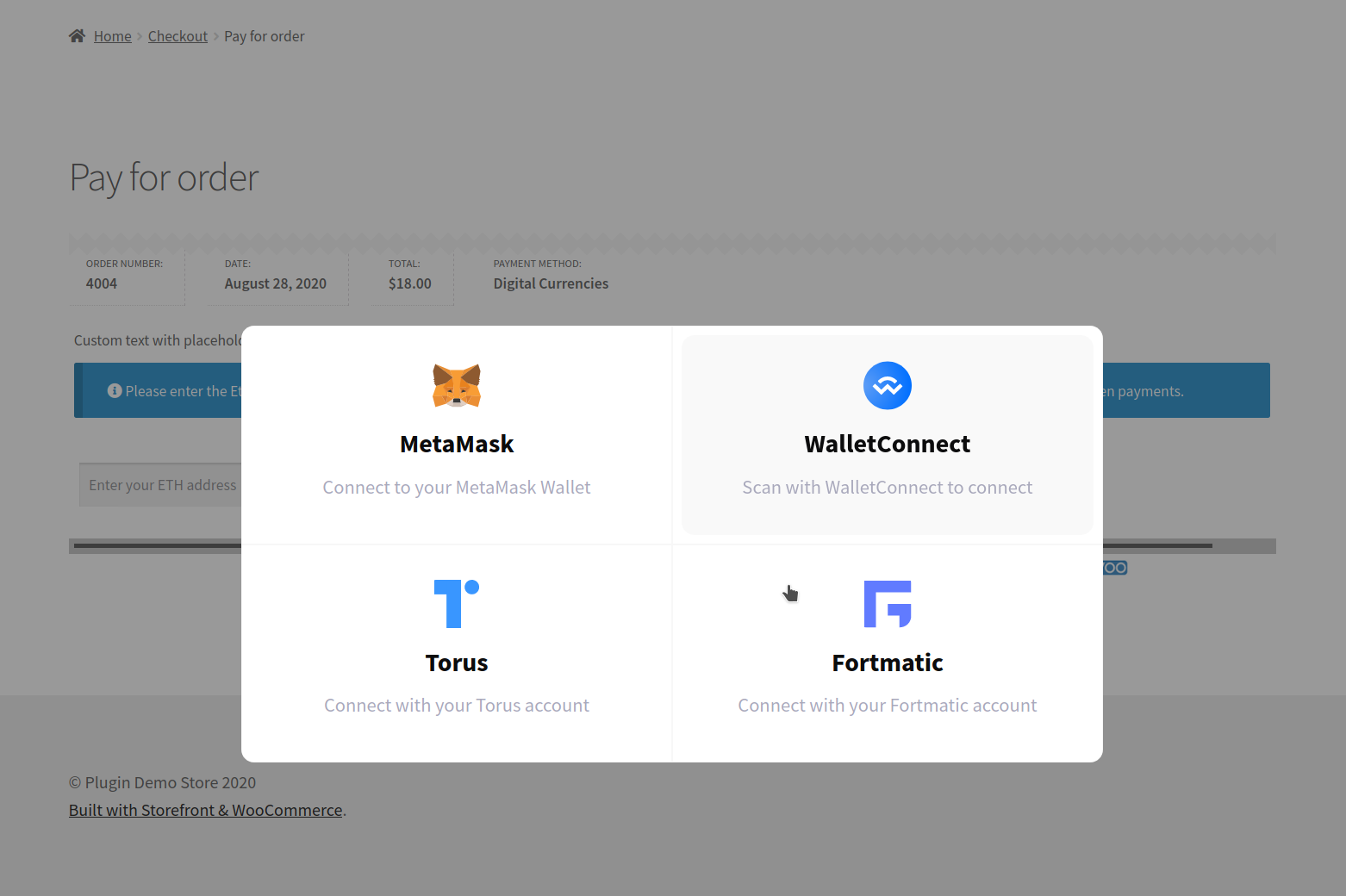 CryptoWoo WooCommerce plugin