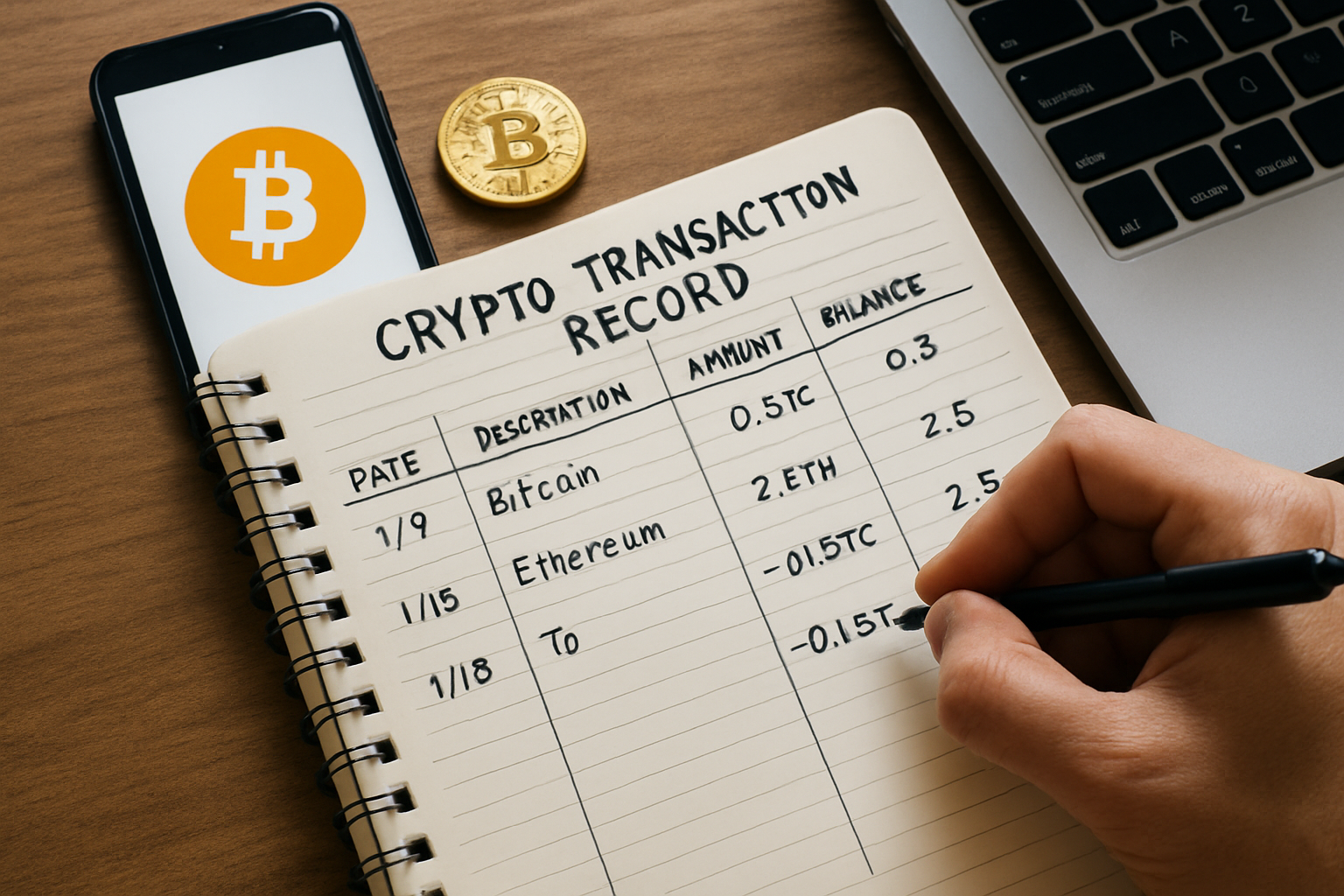 crypto transaction record keeping