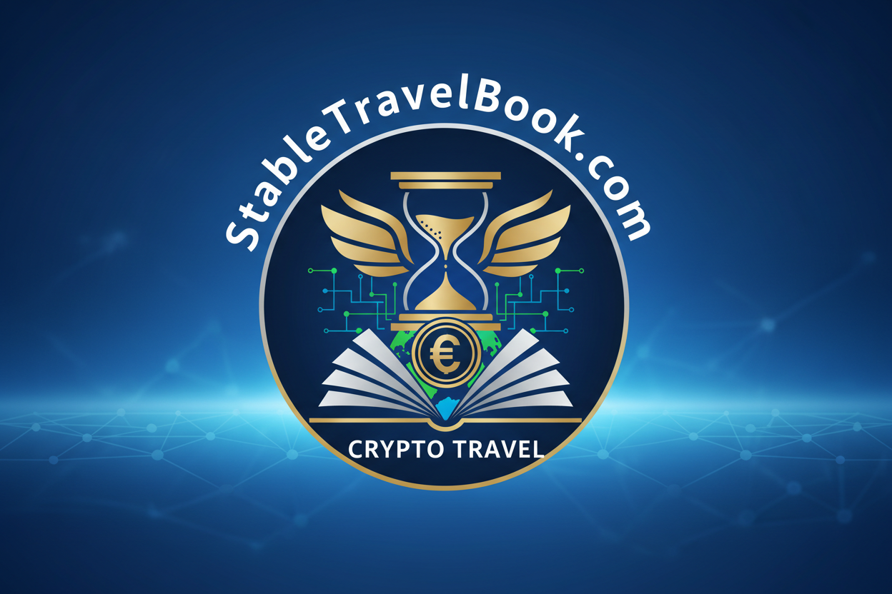 StableTravelBook.com logo crypto travel