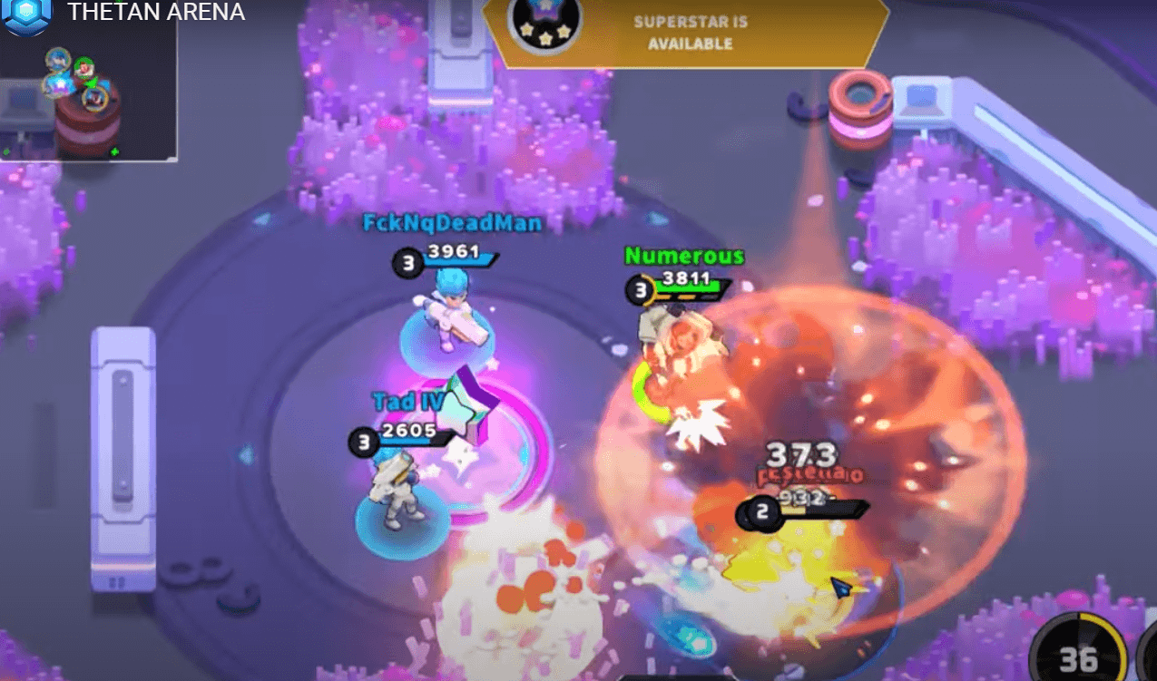 Thetan Arena NFT MOBA gameplay