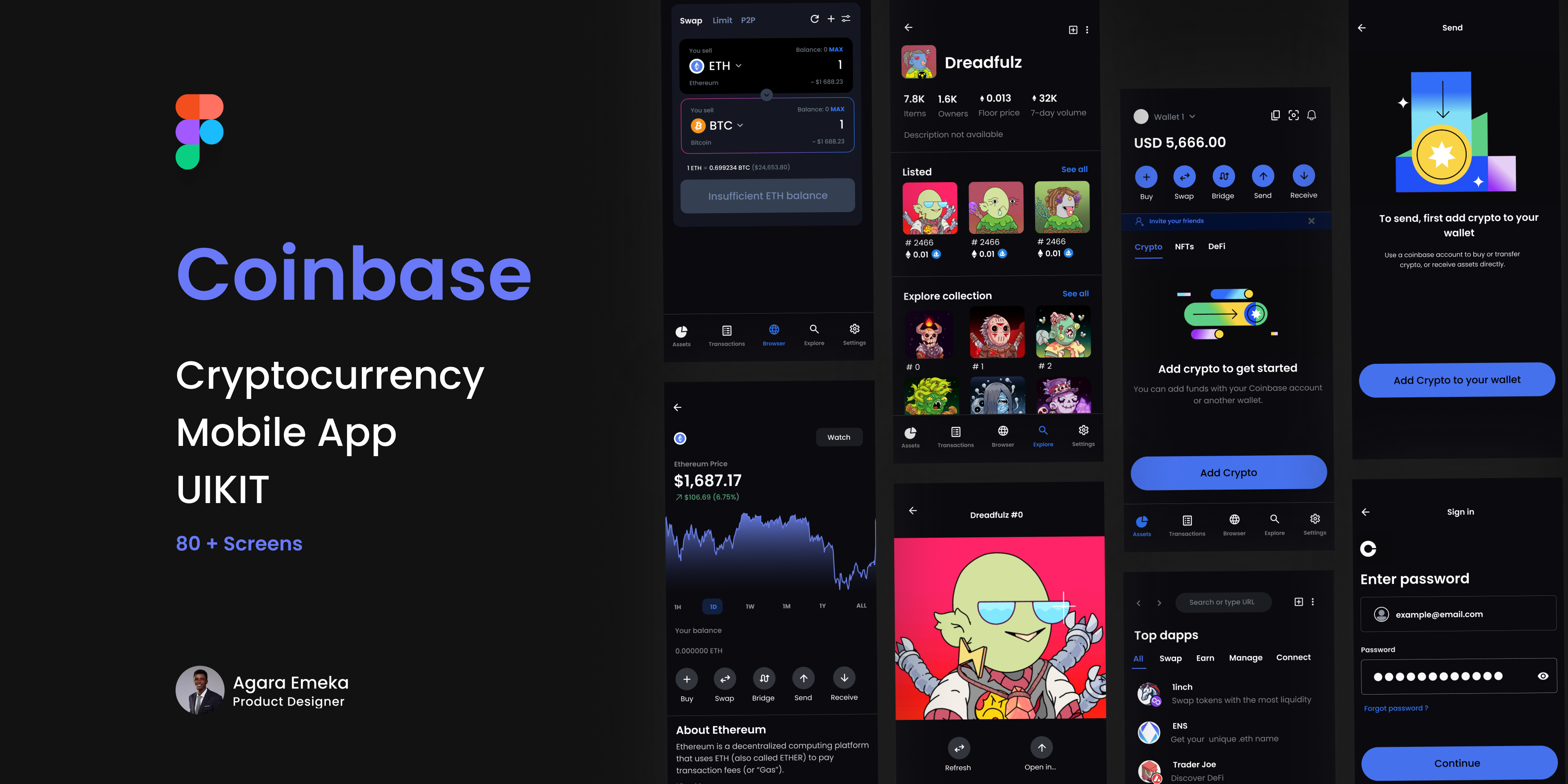 Coinbase exchange Ethereum interface