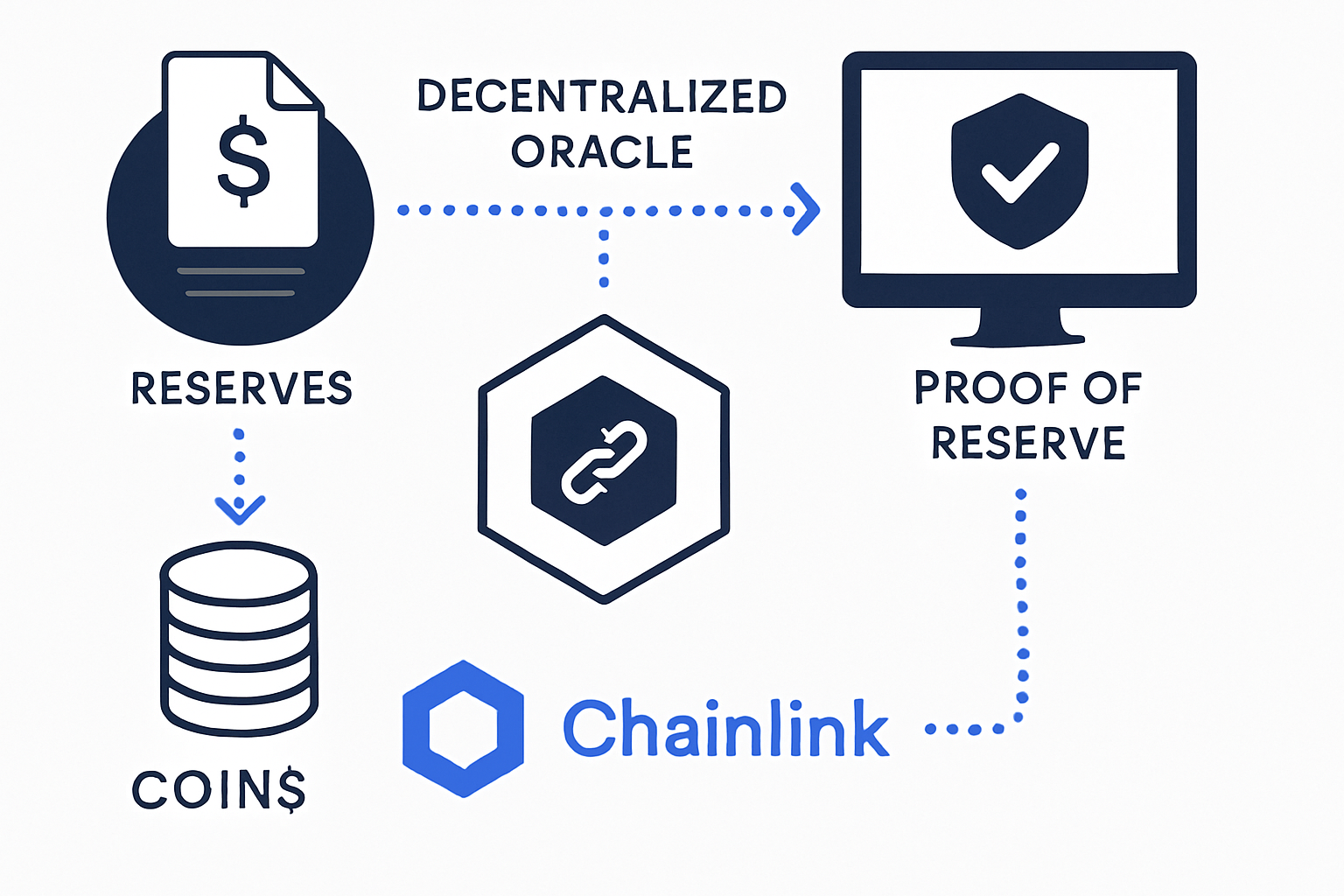 decentralized oracle Chainlink Proof of Reserve verification