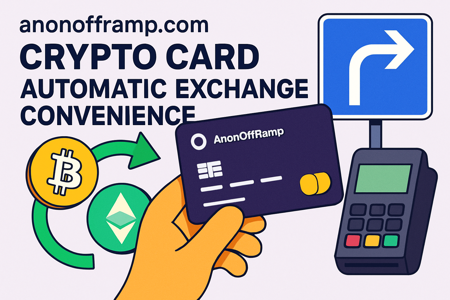anonofframp.com crypto card automatic exchange convenience