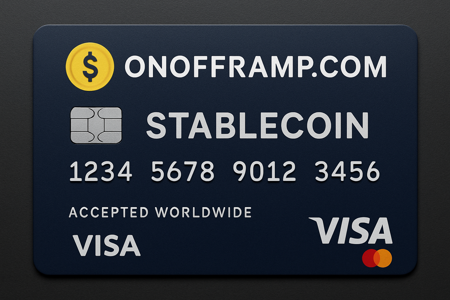 anonofframp.com stablecoin card accepted worldwide visa mastercard